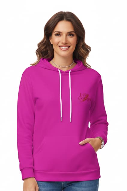Sweat à capuche femme à manches tombantes