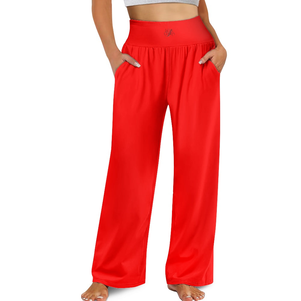 Pantalon large femme – Taille haute élastique et coupe fluide Luma Gorria vêtement 46.00 Pantalon homme Luma Gorria vêtement
