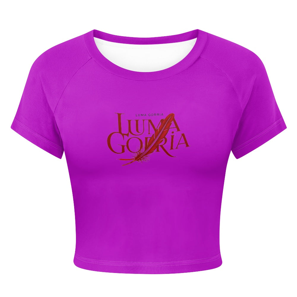 T-shirt court moulant femme – Extensible, doux et polyvalent Luma Gorria vêtement  T-shirt court moulant femme Luma Gorria vêtement