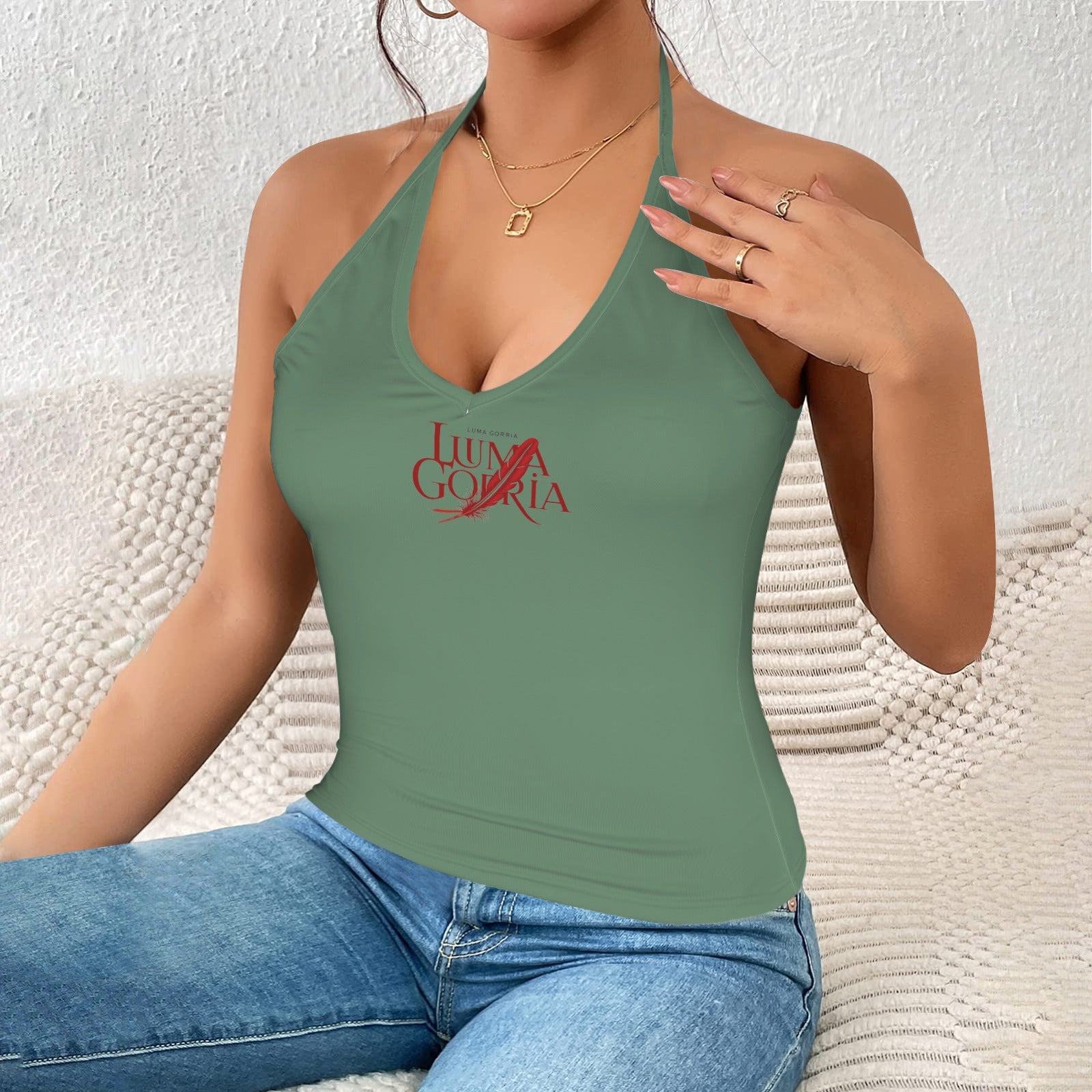 Haut dos nu femme – Moulant, col V profond, sexy et élégant