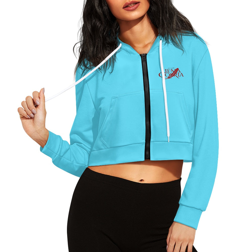 Sweat à capuche court femme – Zippé, tendance et confortable Luma Gorria vêtement 45.00 Sweat à capuche court femme Luma Gorria vêtement