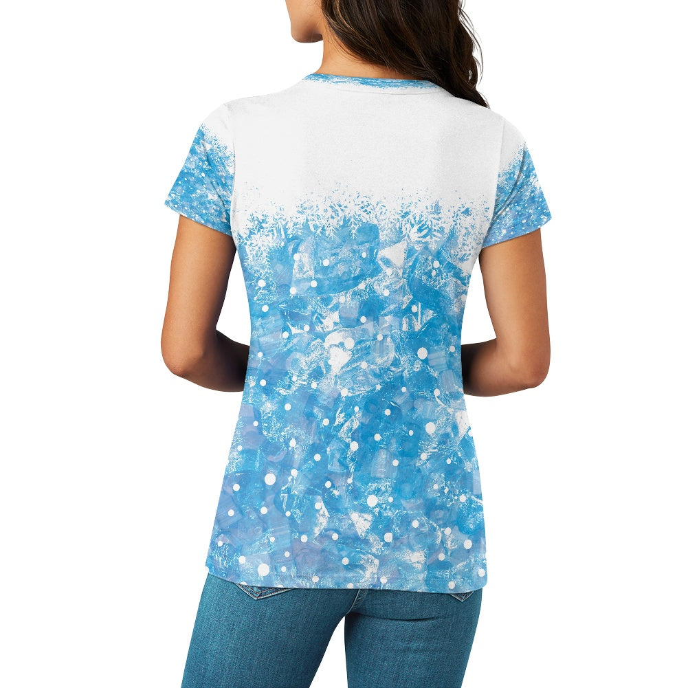 T-shirt femme col V – Manches courtes, doux et extensible Luma Gorria vêtement  T-shirt femme col V Luma Gorria vêtement
