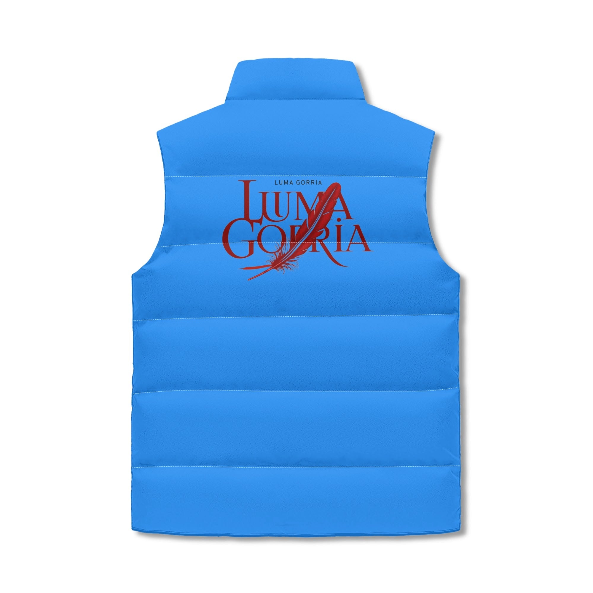 Unisex Lightweight All Over Printing Stand Collar Zip Up Puffer Vest