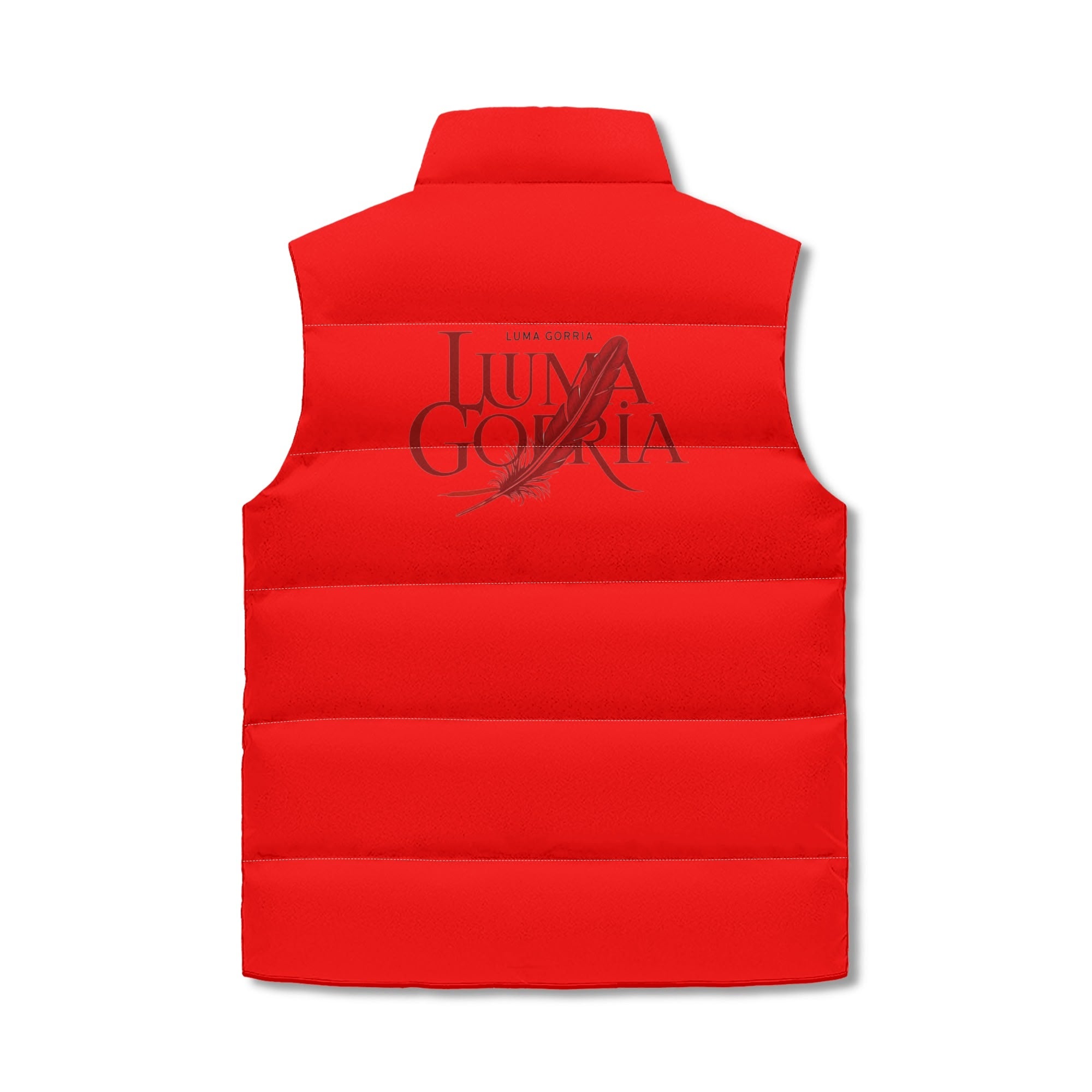 Unisex Lightweight All Over Printing Stand Collar Zip Up Puffer Vest