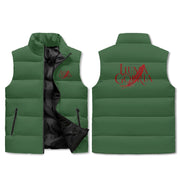 Unisex Lightweight All Over Printing Stand Collar Zip Up Puffer Vest