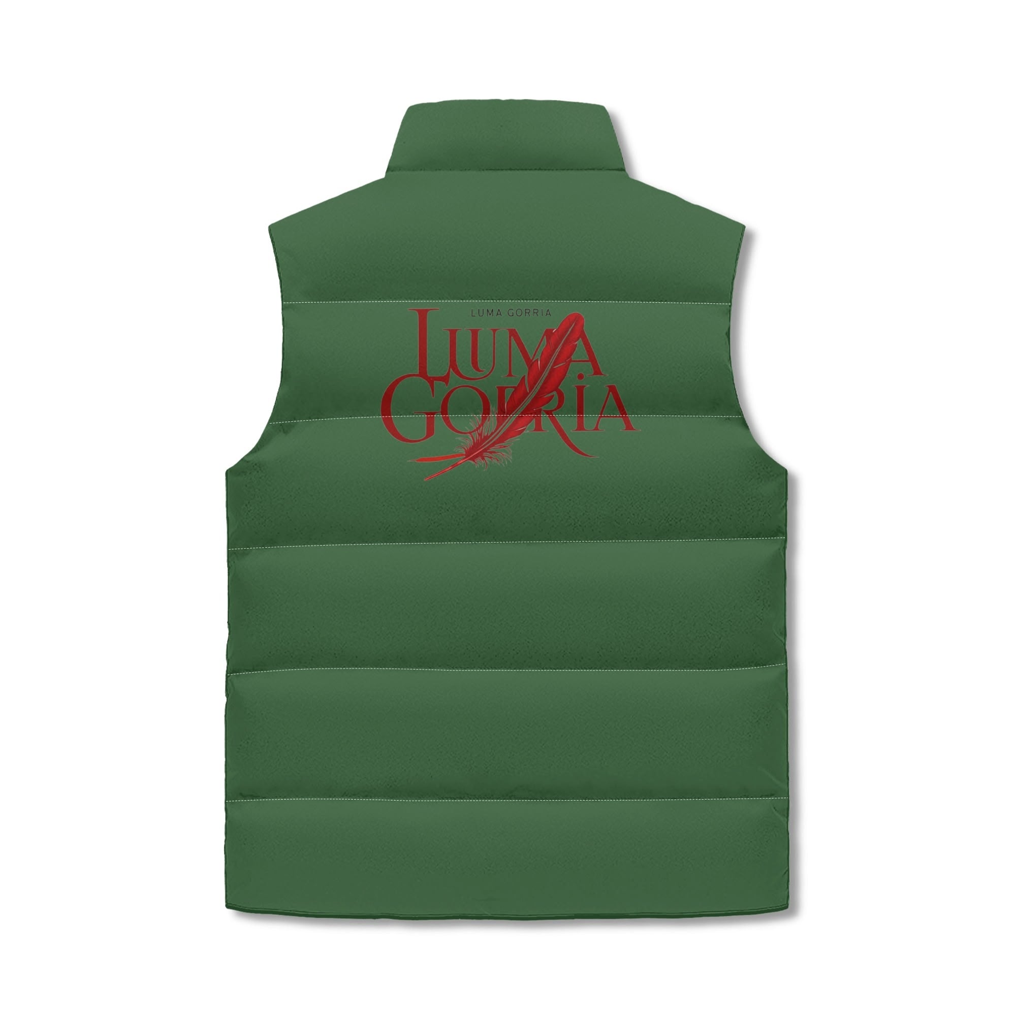 Unisex Lightweight All Over Printing Stand Collar Zip Up Puffer Vest