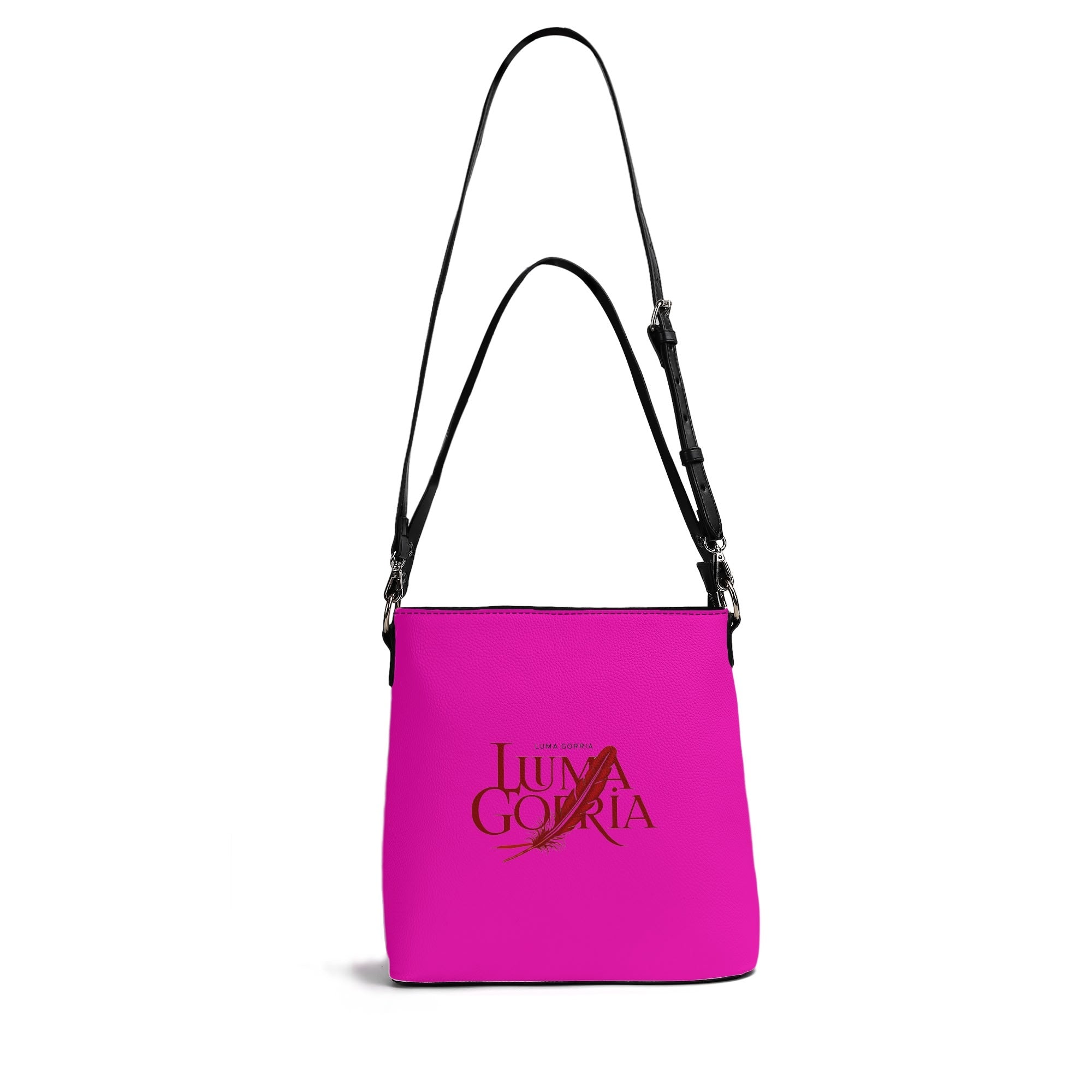 Sac seau en cuir PU avec bandoulière réglable, élégant et fonctionnel Luma Gorria vetement  saccoche Luma Gorria vêtement
