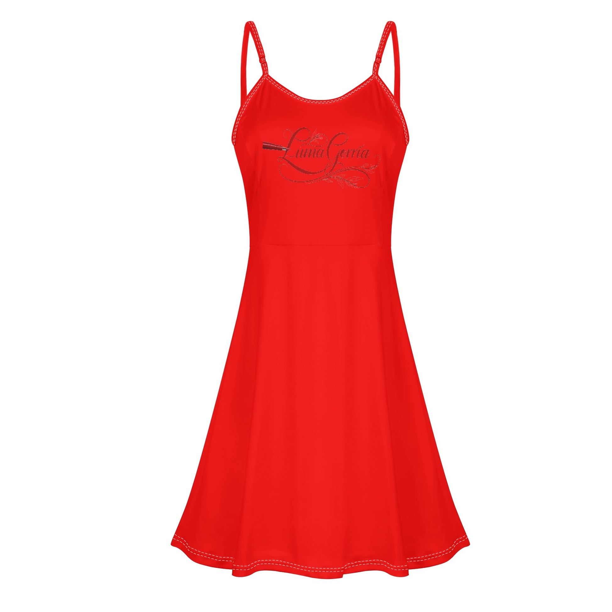 Robe courte sans manches à fines bretelles réglables – Légèreté et féminité pour un été raffiné - Luma Gorria vêtement