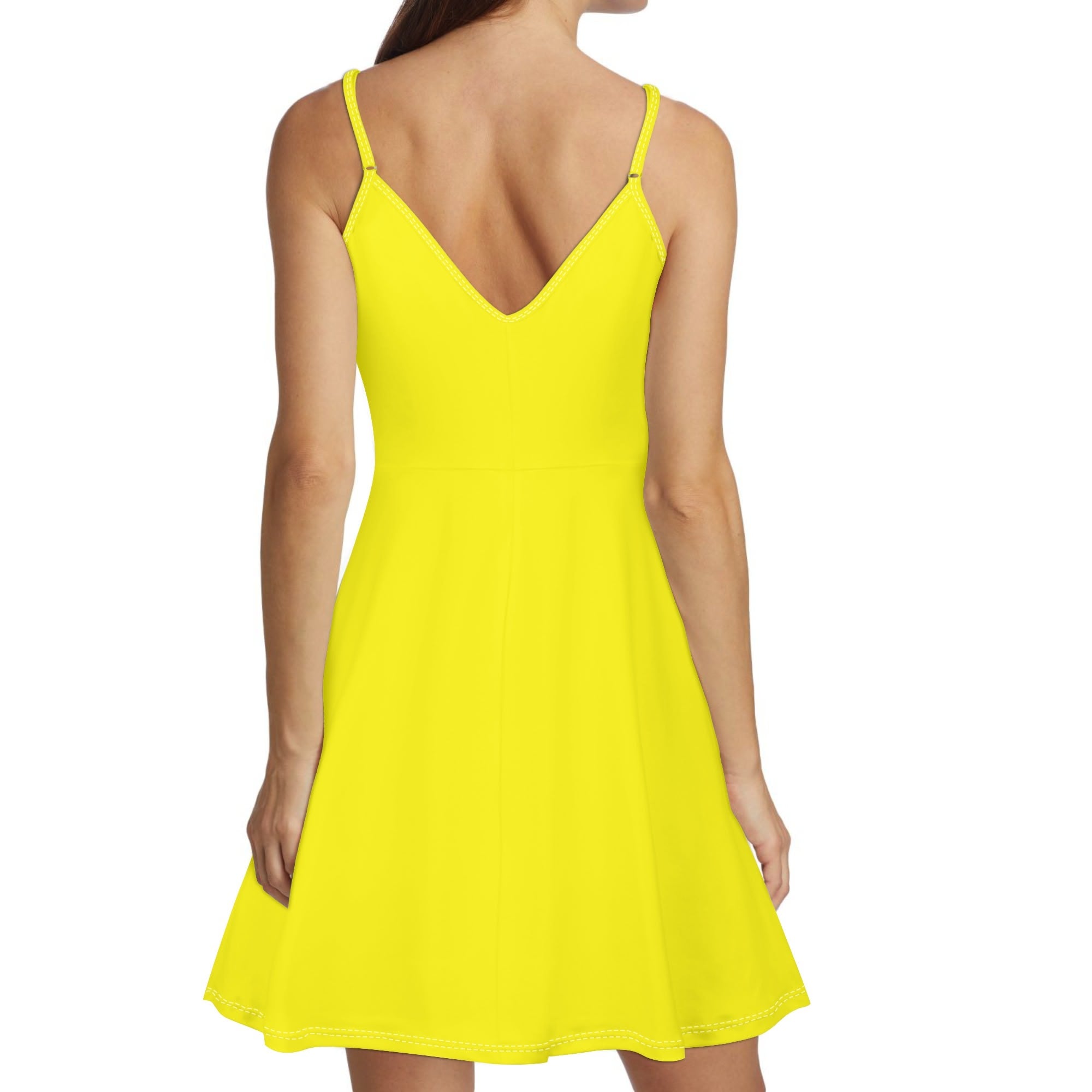 Womens Lounge Sleeveless Adjustable Spaghetti Strap Short Dress Swing Dress - Luma Gorria vêtement