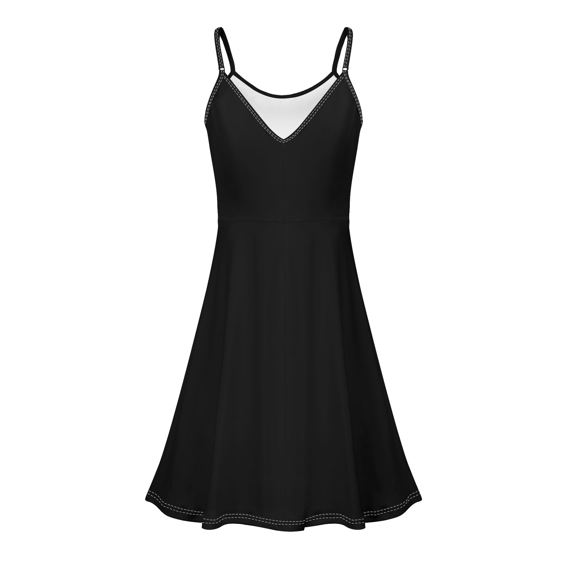Womens Lounge Sleeveless Adjustable Spaghetti Strap Short Dress Swing Dress - Luma Gorria vêtement