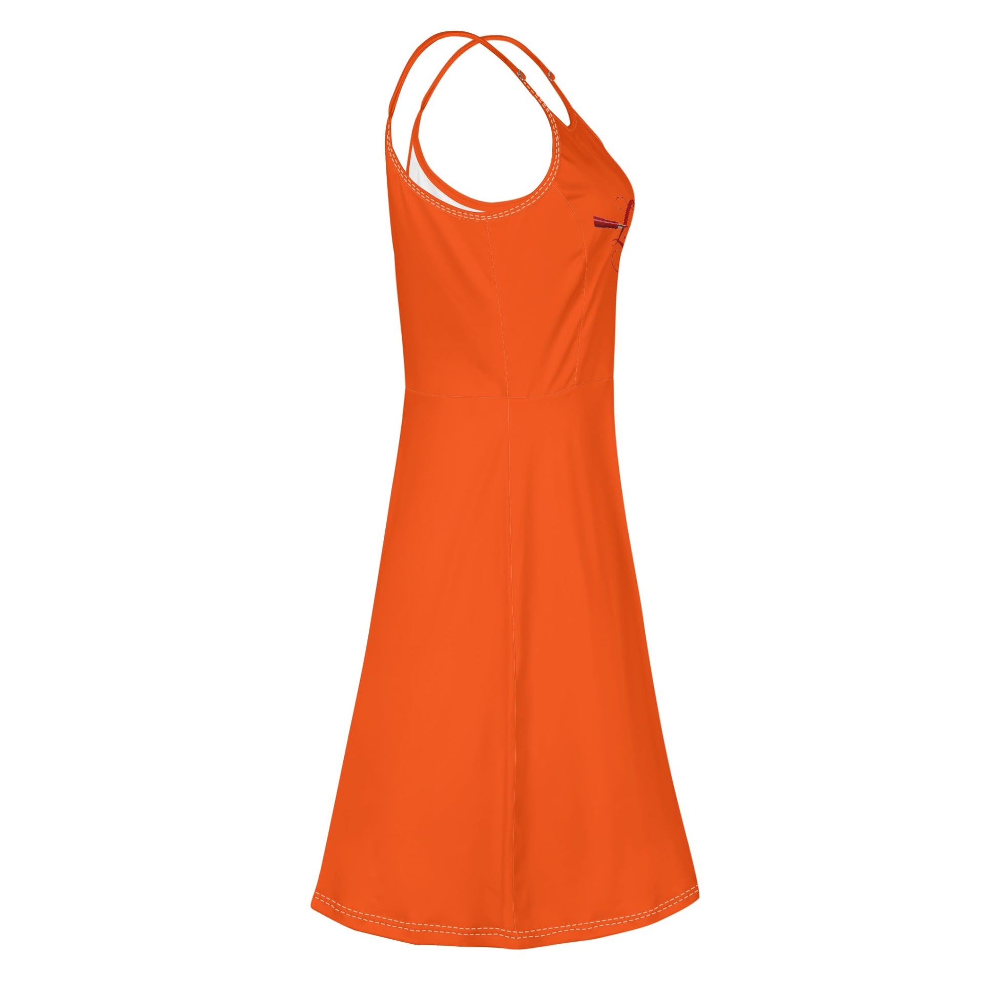 Womens Lounge Sleeveless Adjustable Spaghetti Strap Short Dress Swing Dress - Luma Gorria vêtement