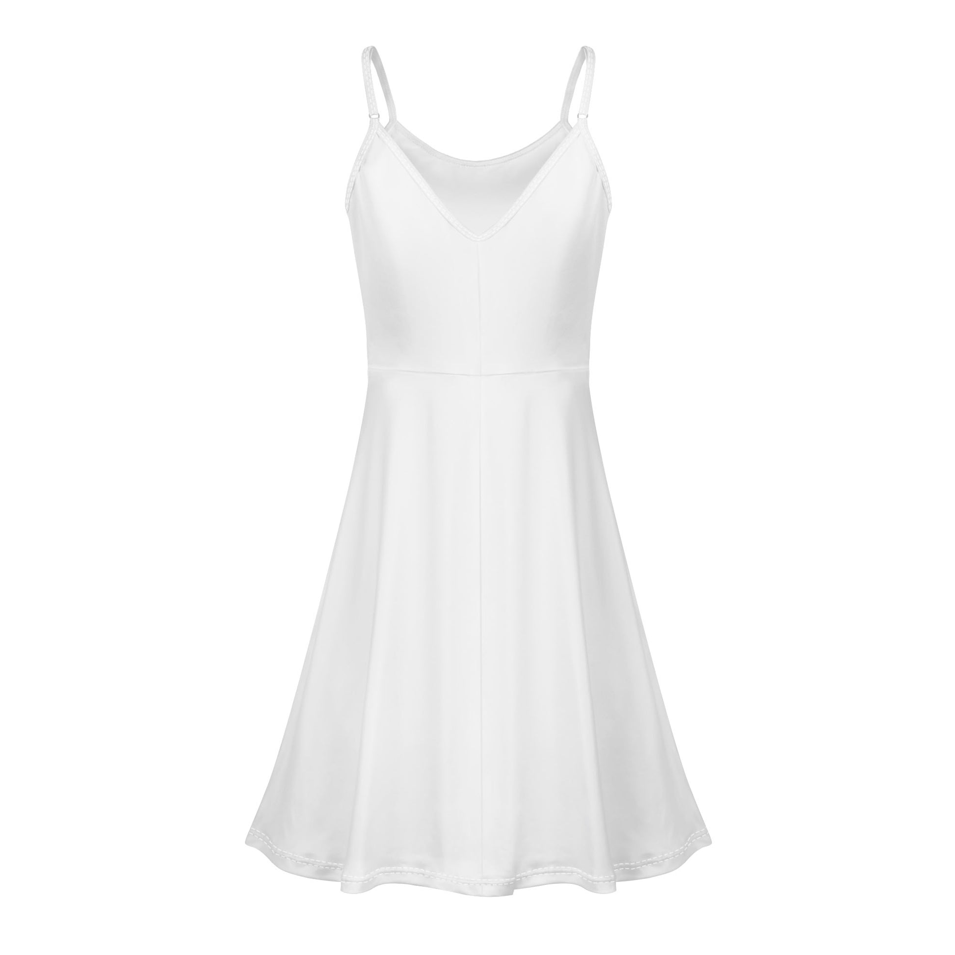 Womens Lounge Sleeveless Adjustable Spaghetti Strap Short Dress Swing Dress - Luma Gorria vêtement