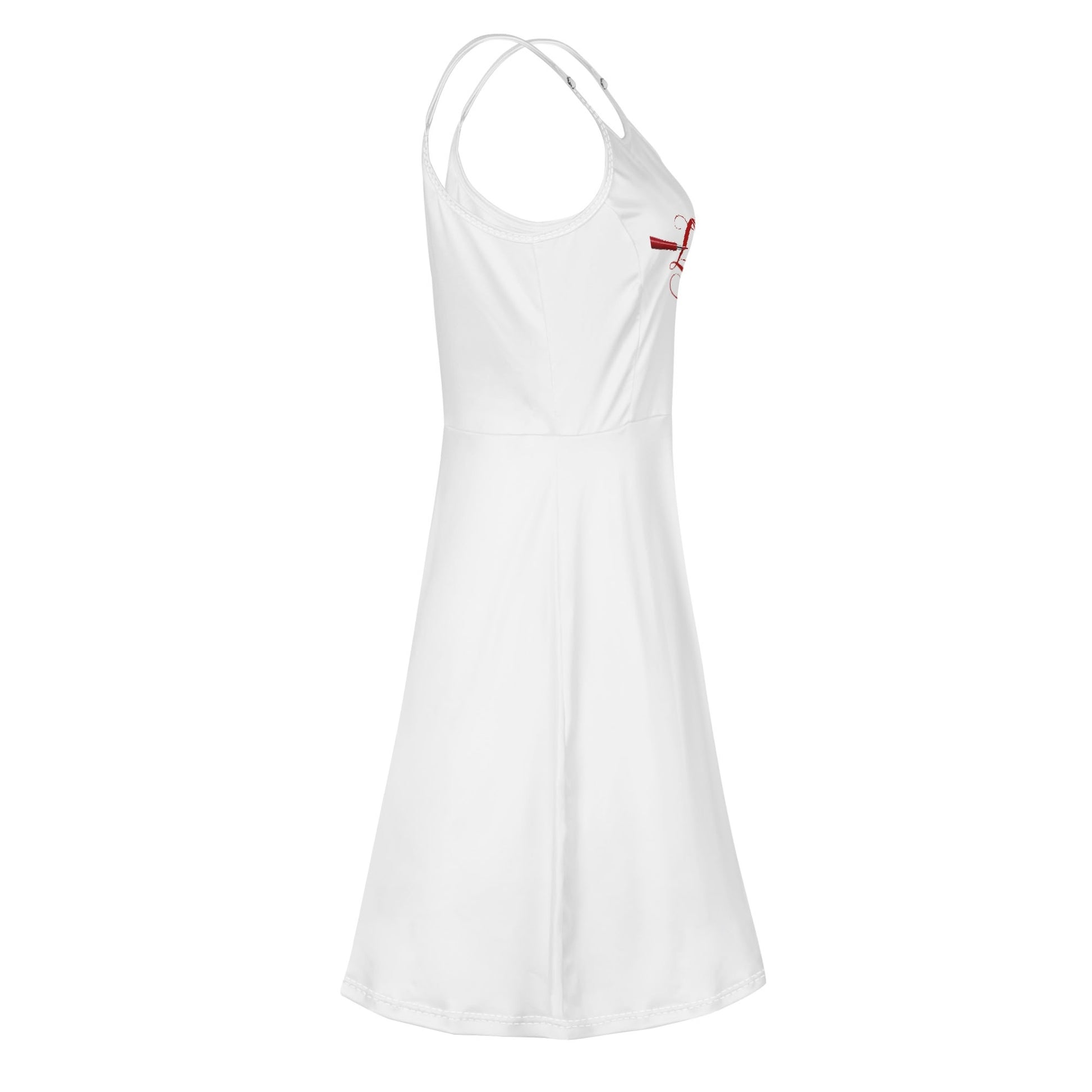 Womens Lounge Sleeveless Adjustable Spaghetti Strap Short Dress Swing Dress - Luma Gorria vêtement