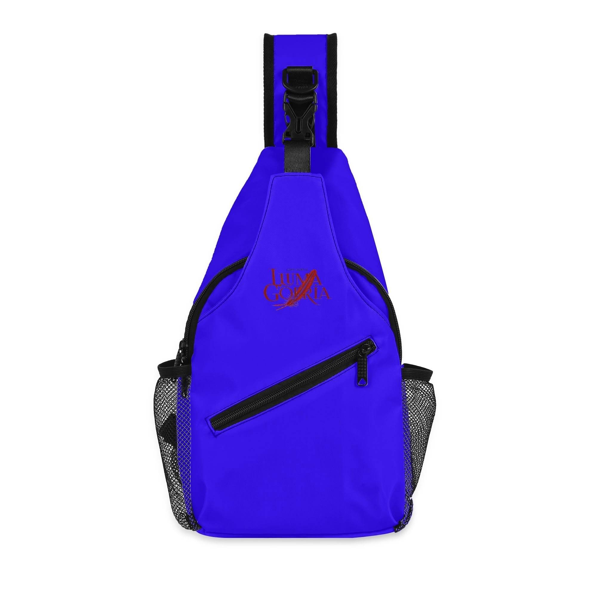 Sac Bandoulière Réglable en Polyester avec Poches en Filet et Poche Avant Zippée - Luma Gorria vêtement