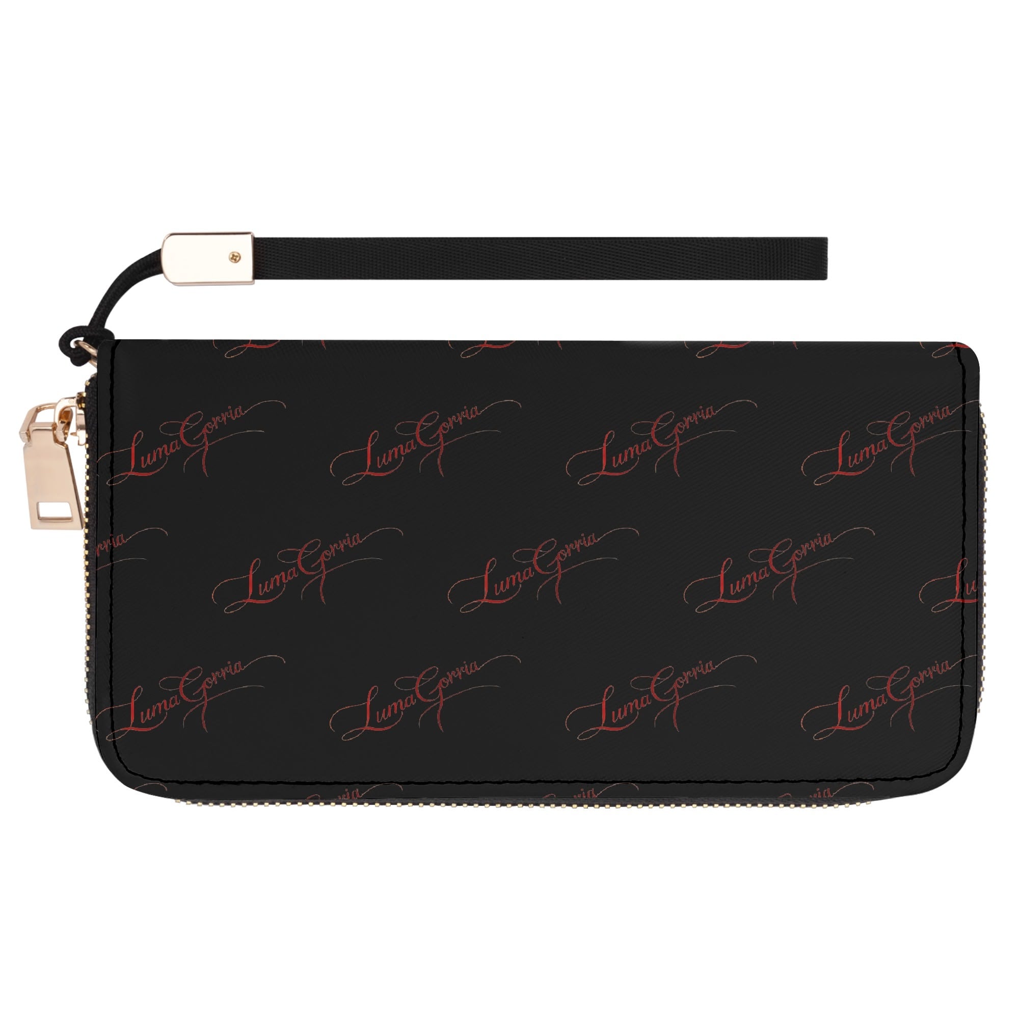 Portefeuille zippé en cuir synthétique avec bandoulière, pratique et chic