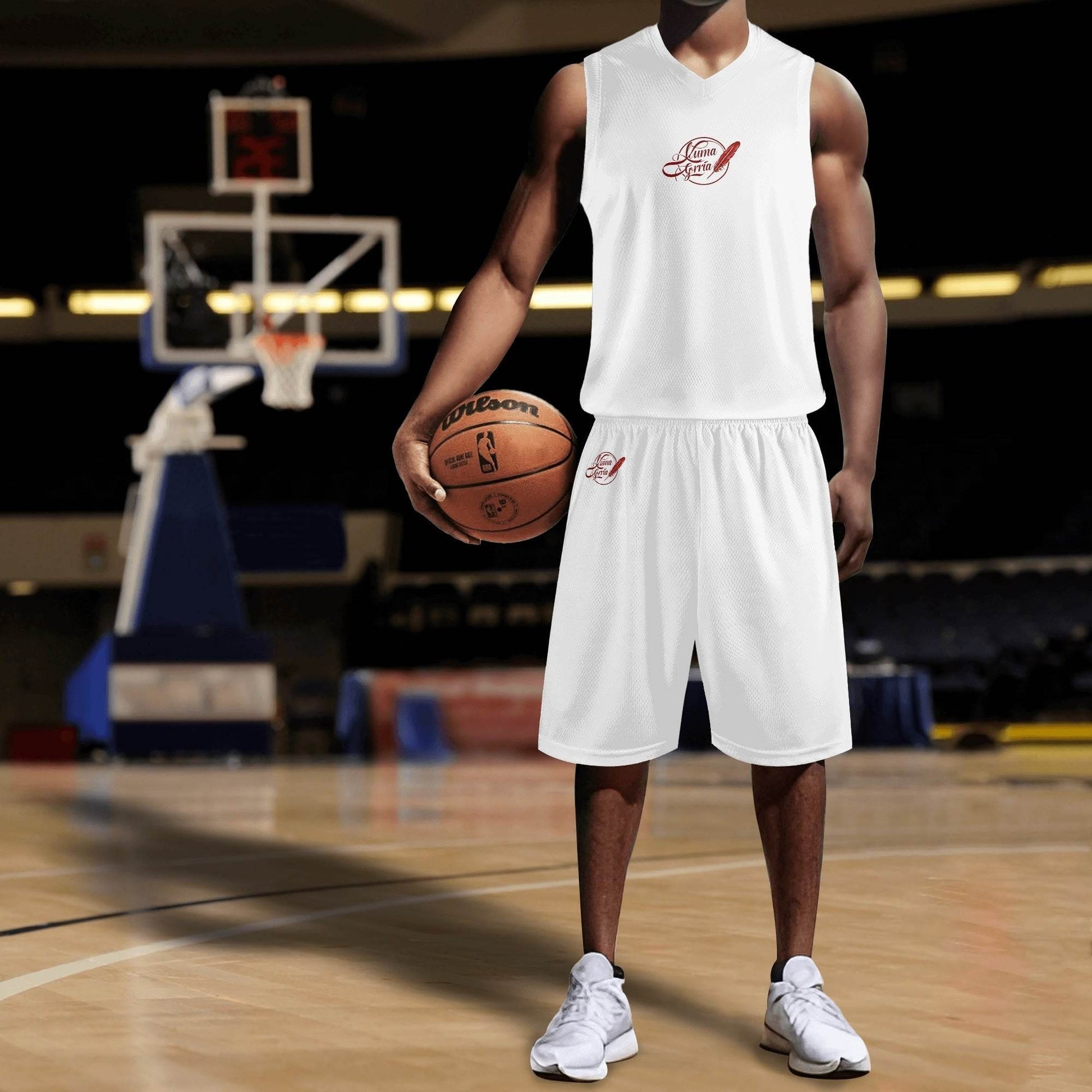 Maillot et short de basket-ball pour adultes – Polyester de haute qualité. Luma Gorria vêtement  ensemble homme Luma Gorria vêtement