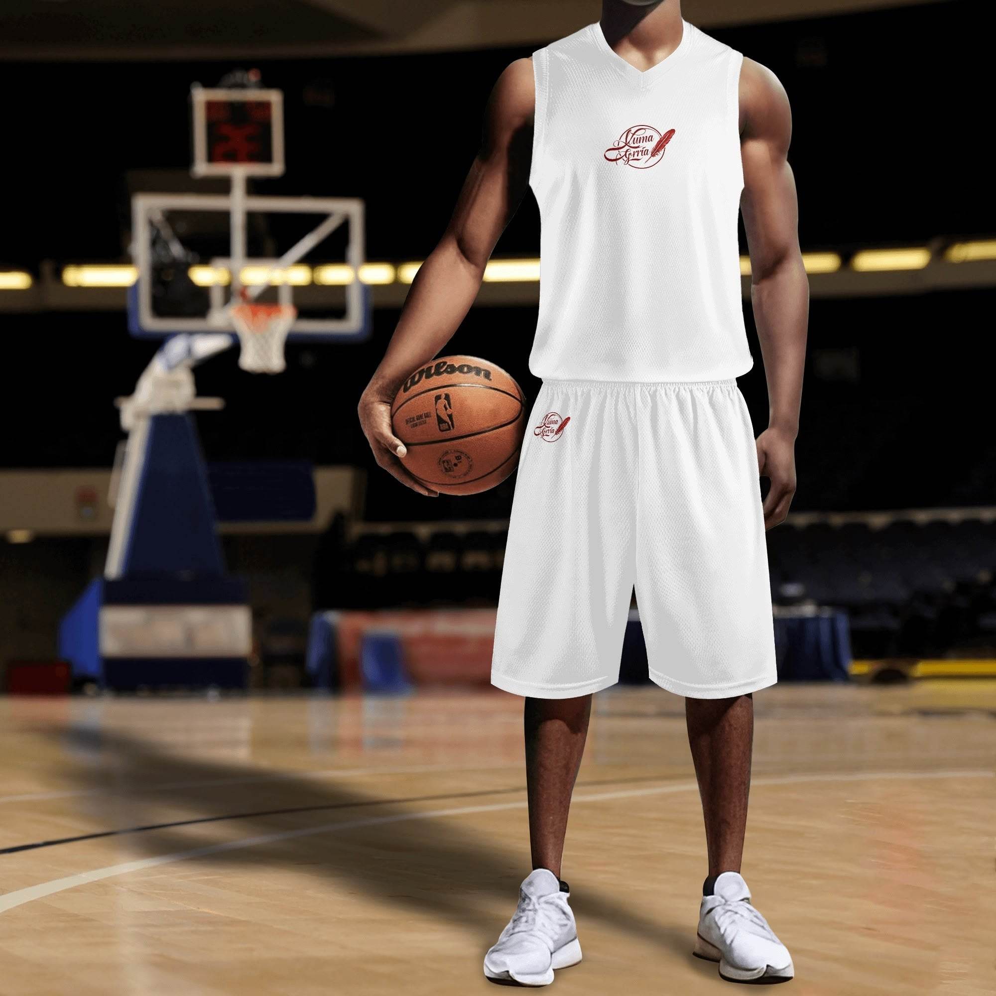 Maillot et short de basket-ball pour adultes – Polyester de haute qualité. Luma Gorria vêtement  ensemble homme Luma Gorria vêtement