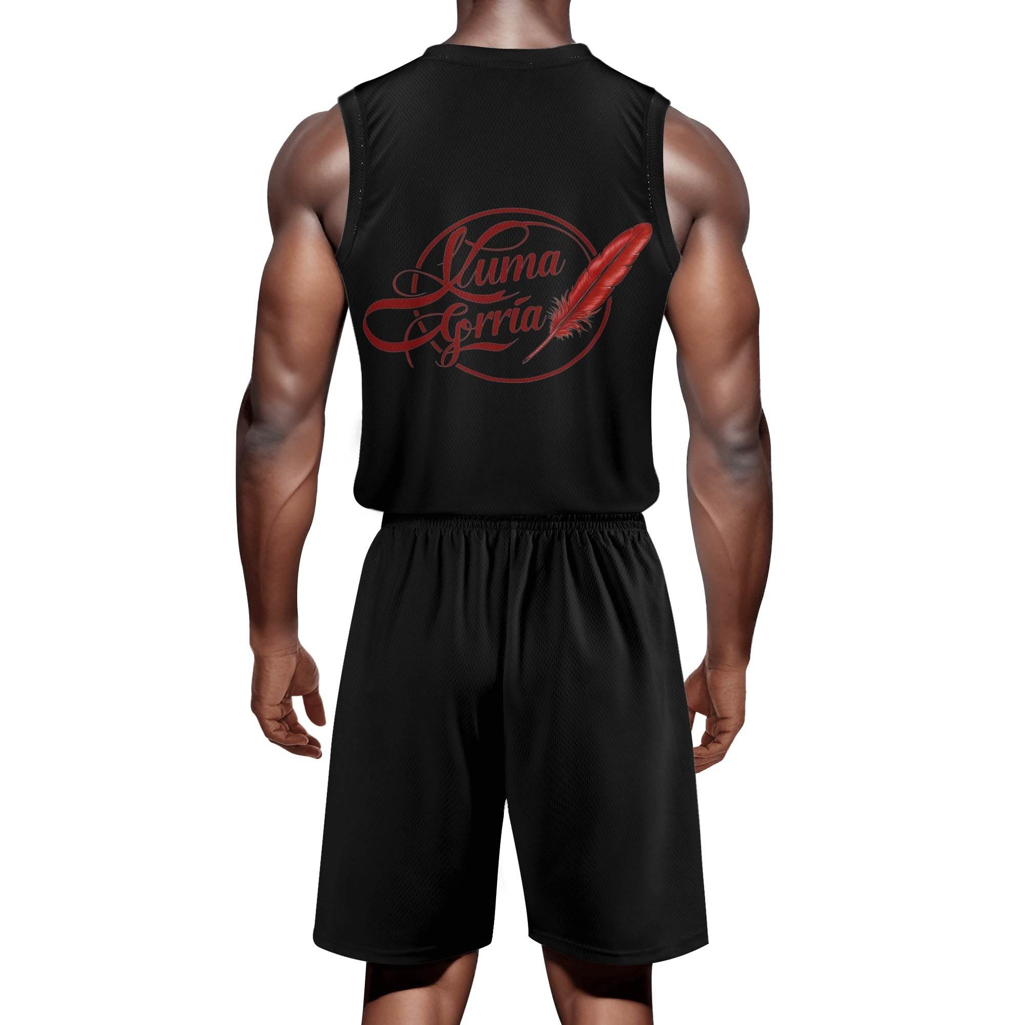 Maillot et short de basket-ball pour adultes – Performance de haute qualité en polyester Luma Gorria vêtement  ensemble homme Luma Gorria vêtement