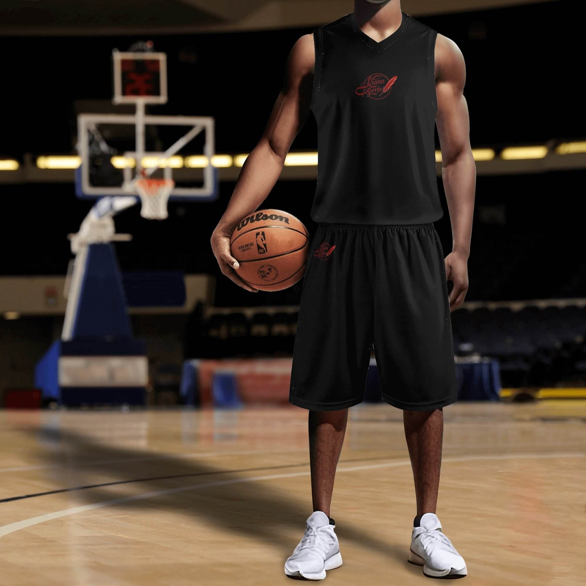 Maillot et short de basket-ball pour adultes – Performance de haute qualité en polyester Luma Gorria vêtement  ensemble homme Luma Gorria vêtement