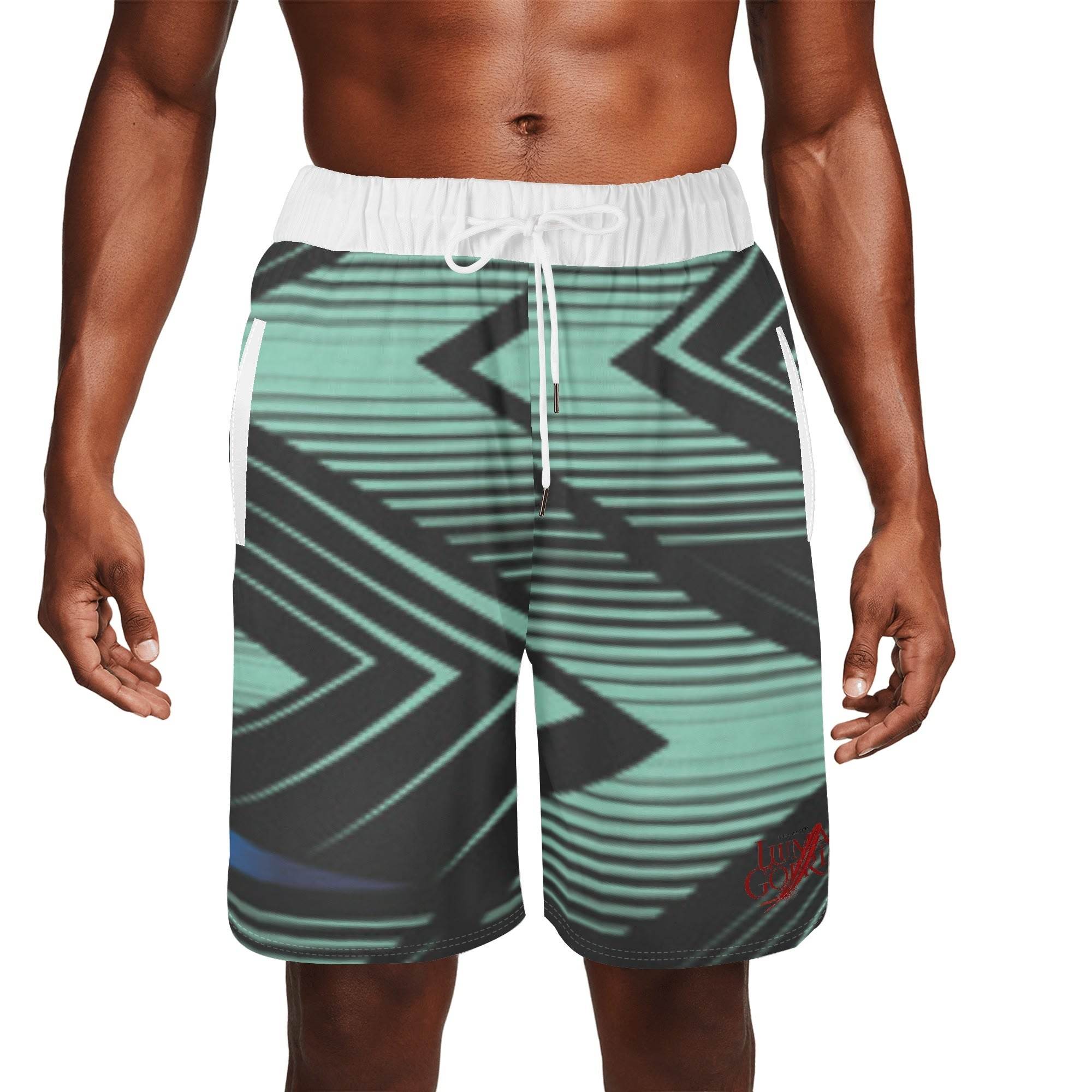 Mens Basketball Mesh Shorts Sea Life Swim Trunks popcustoms 21.98  Luma Gorria vêtement