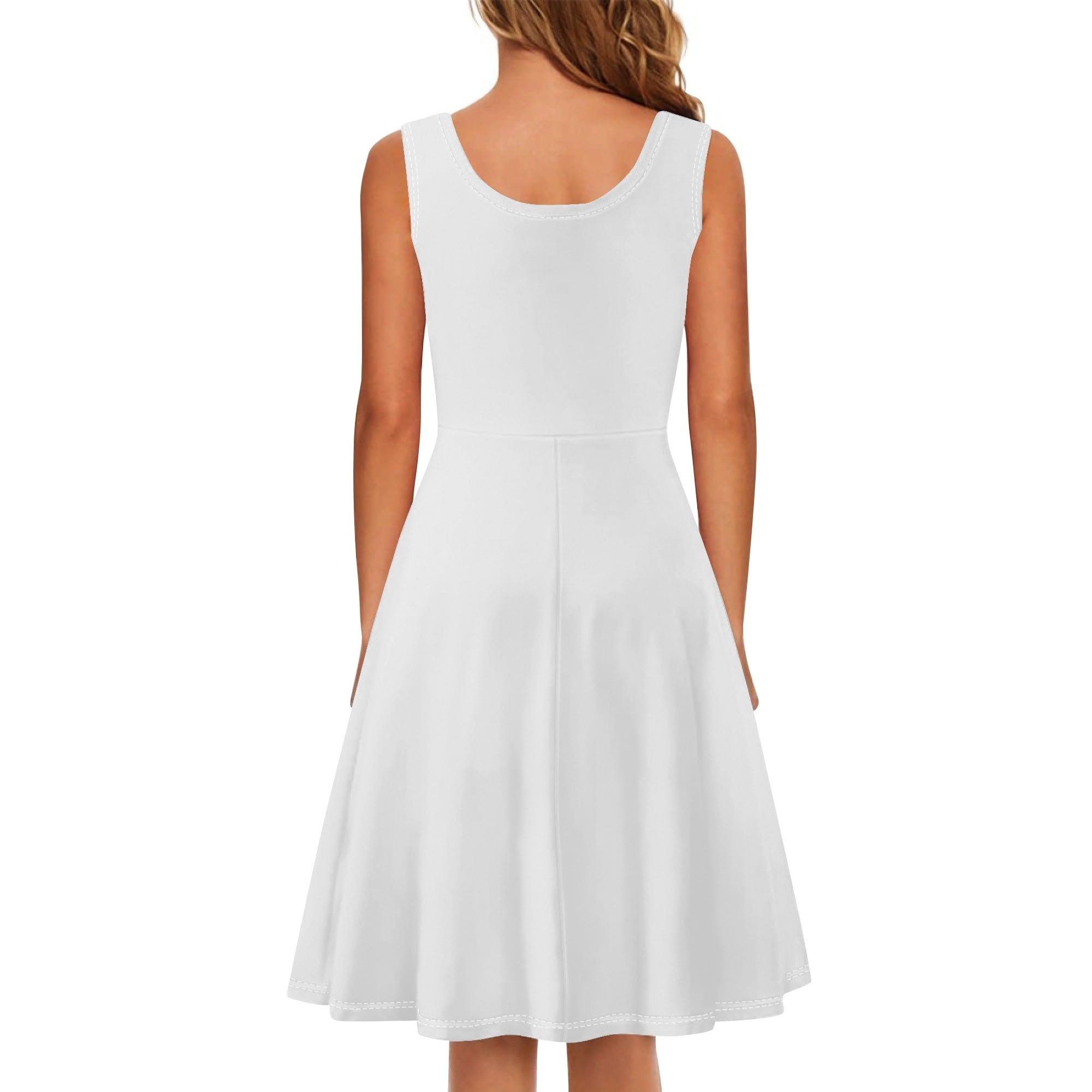 Robe mi-longue sans manches – Élégance estivale et confort optimal Luma Gorria vêtement  robe courte Luma Gorria vêtement