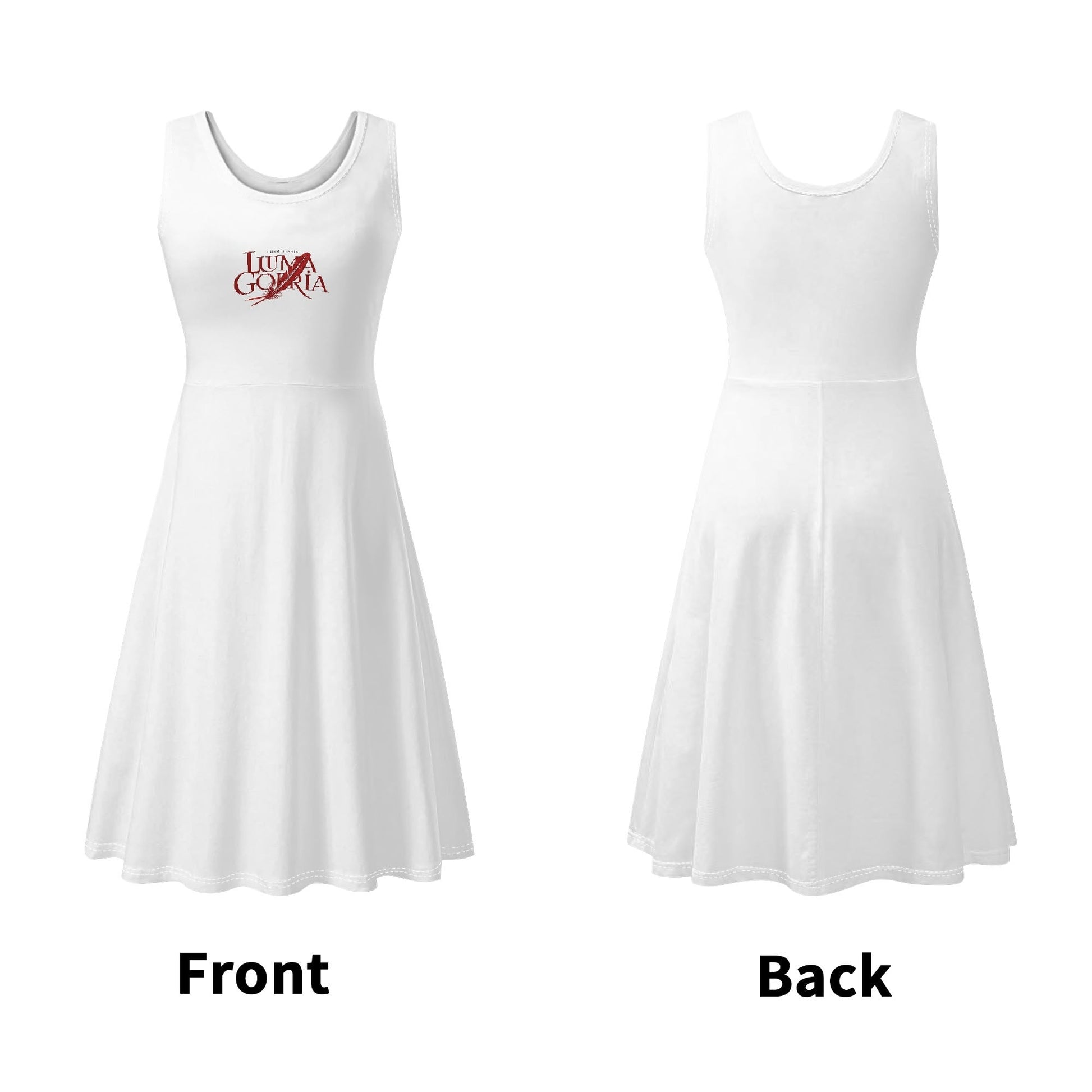 Robe mi-longue sans manches – Élégance estivale et confort optimal Luma Gorria vêtement  robe courte Luma Gorria vêtement