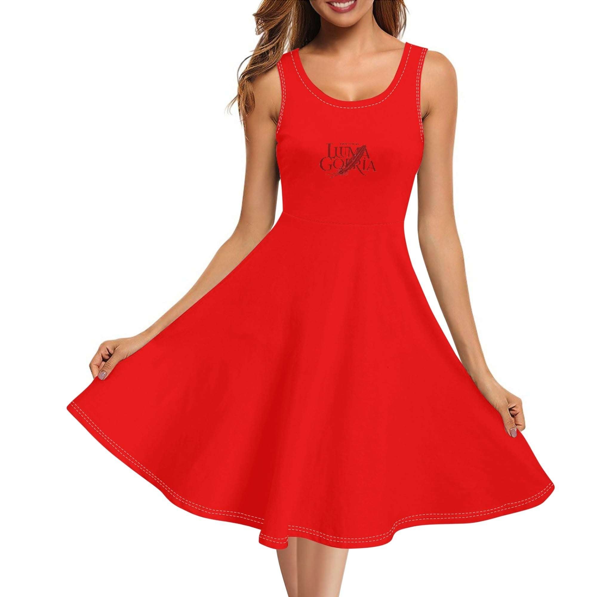 Robe mi-longue cache-cœur sans manches – Élégance estivale et confort optimal popcustoms 39.00  Luma Gorria vêtement