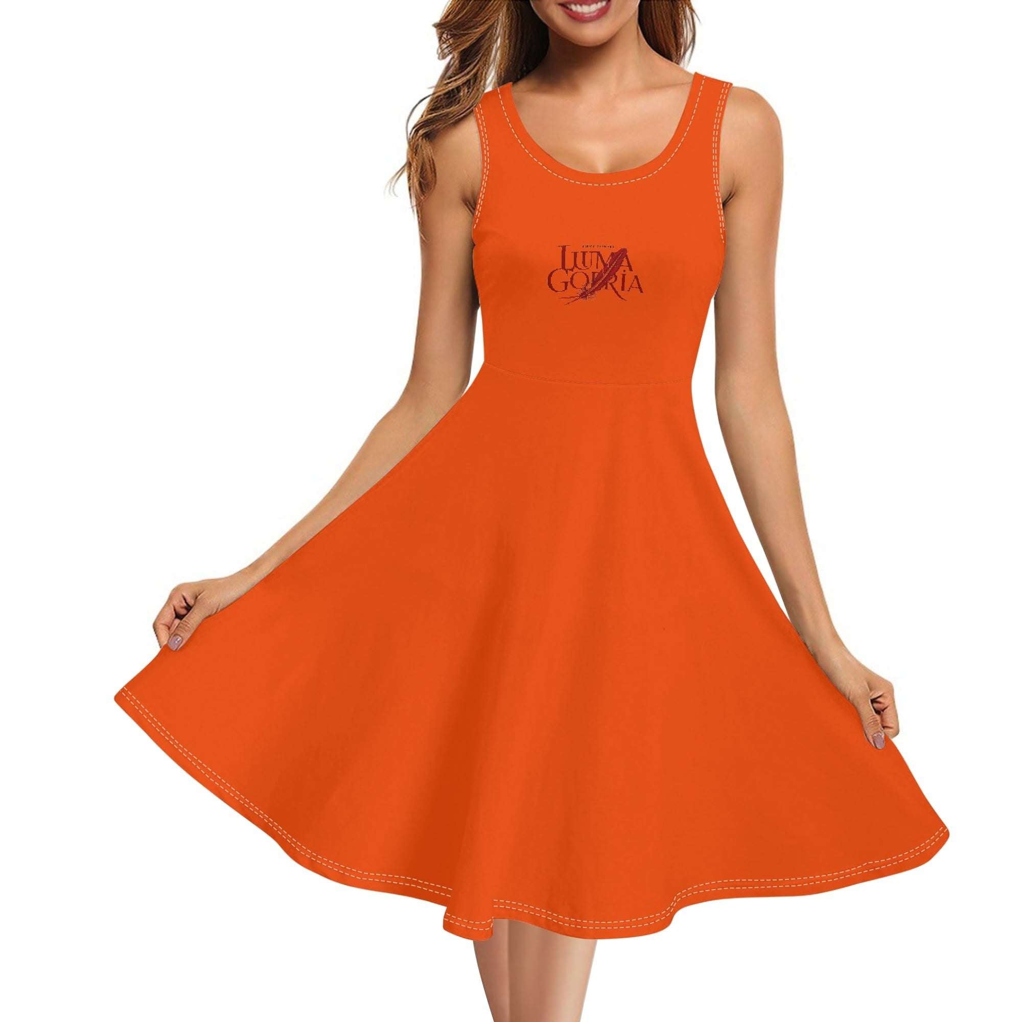 Robe mi-longue cache-cœur sans manches – Un essentiel estival alliant élégance et confort Luma Gorria vêtement 39.00 ROBE COURTE Luma Gorria vêtement