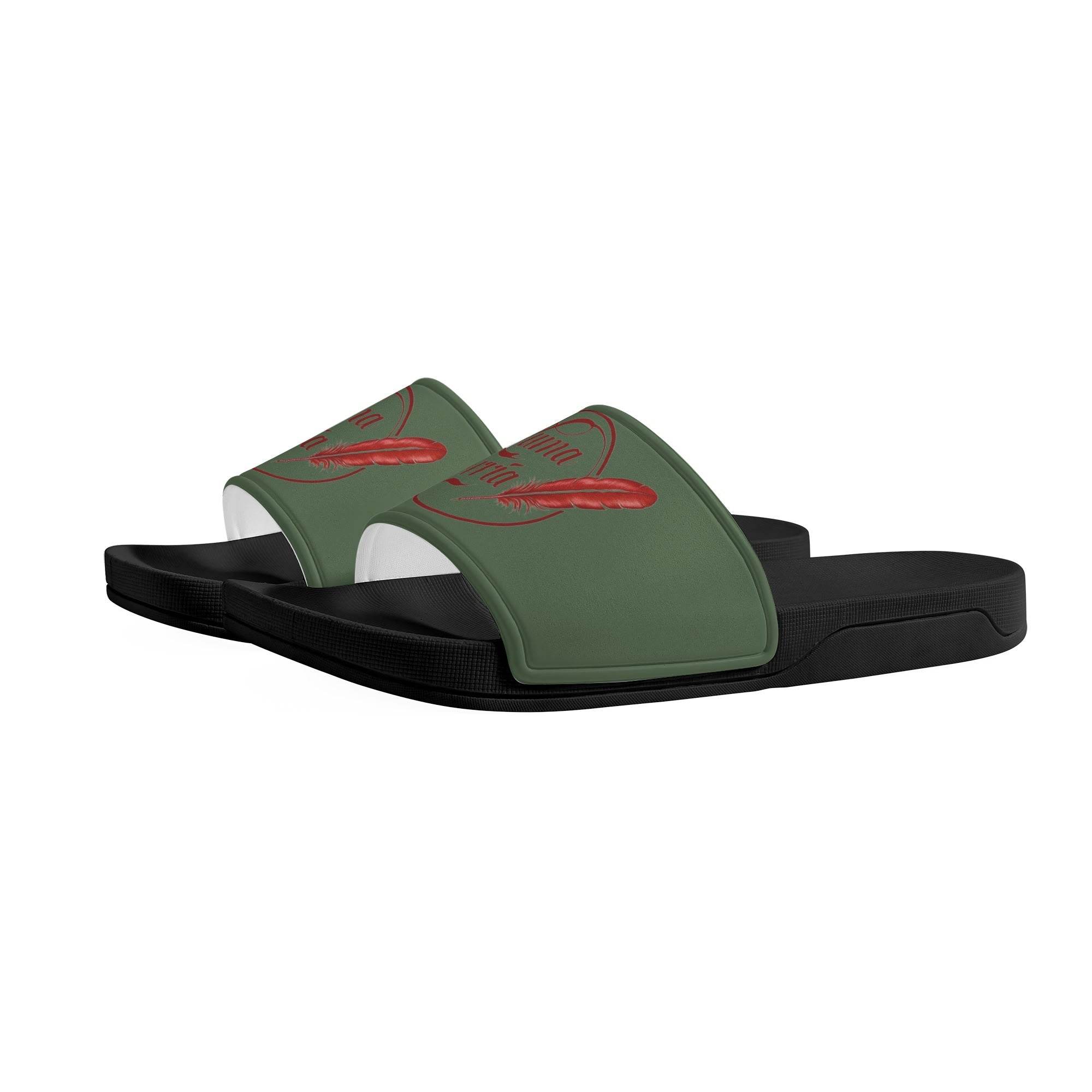 Mens Slide Sandals popcustoms   Luma Gorria vêtement