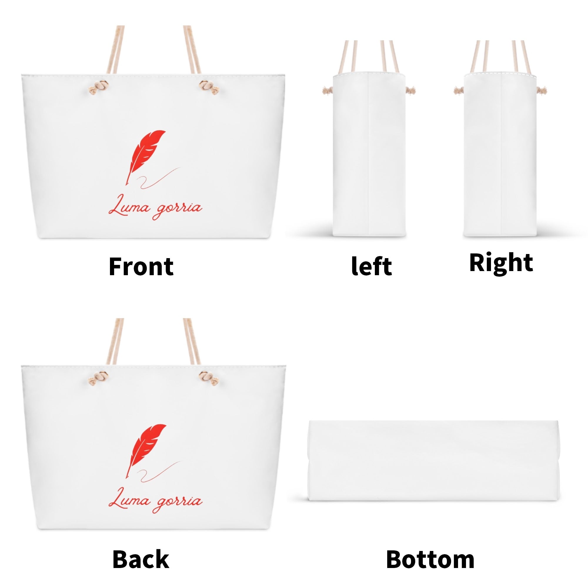 Polyester Weekender Bag Travel Tote Bag for Her