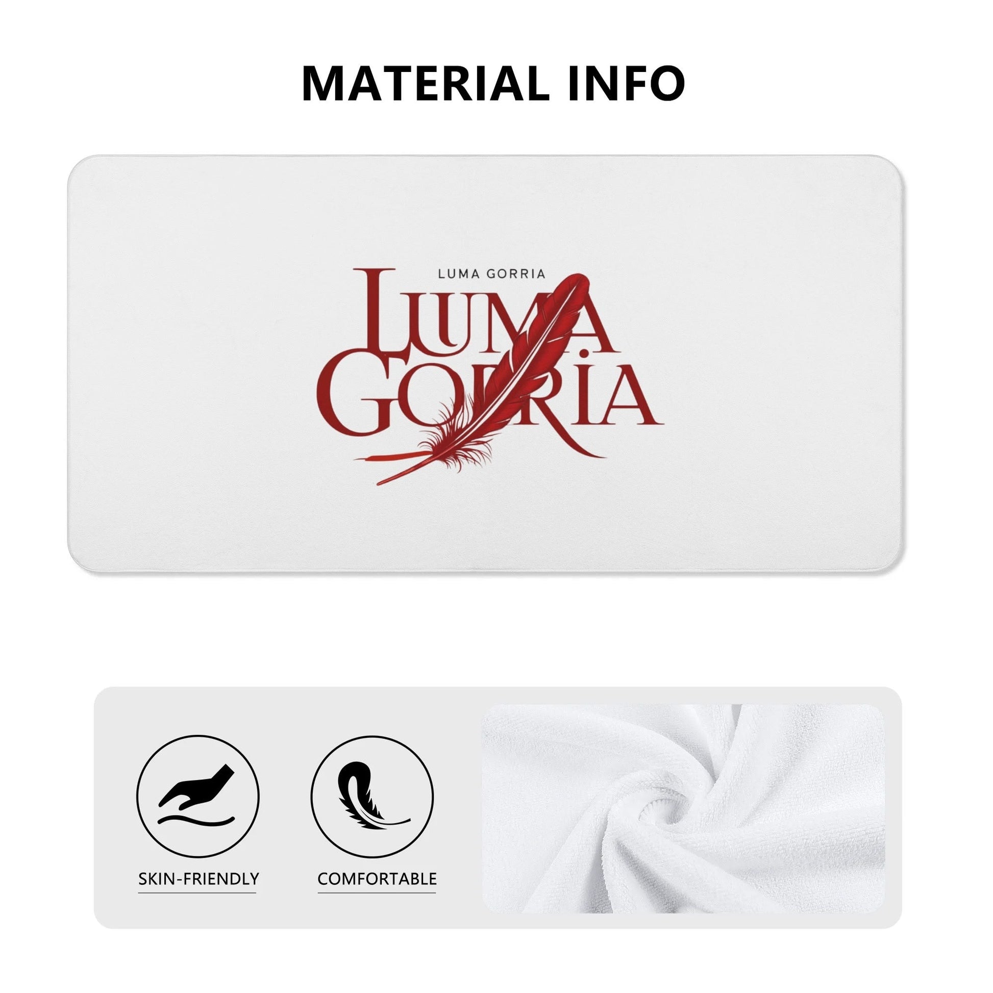 Personalized Soft Bath Towel 2 Sizes for Bathroom Gym and Travel popcustoms   Luma Gorria vêtement