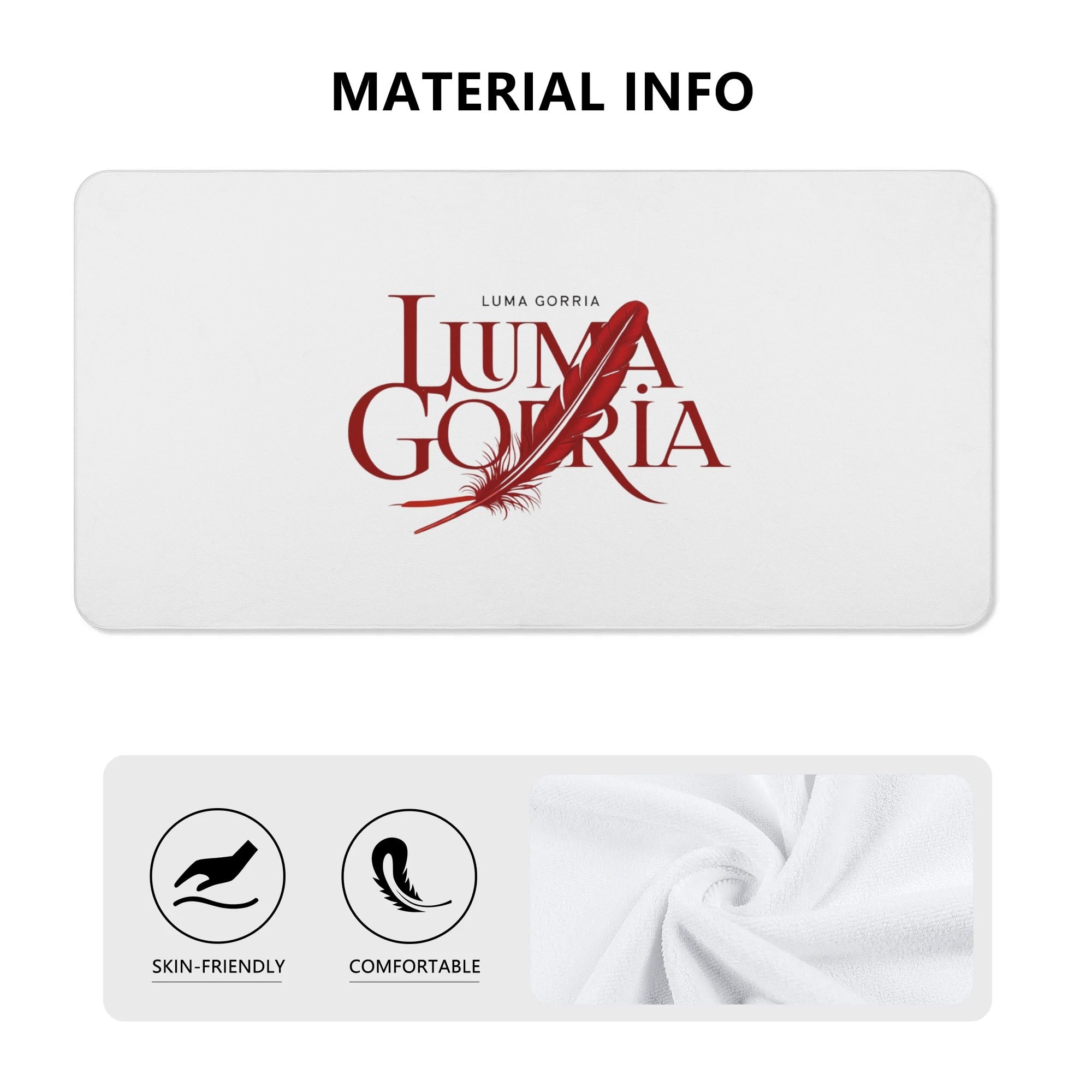 Personalized Soft Bath Towel 2 Sizes for Bathroom Gym and Travel popcustoms   Luma Gorria vêtement