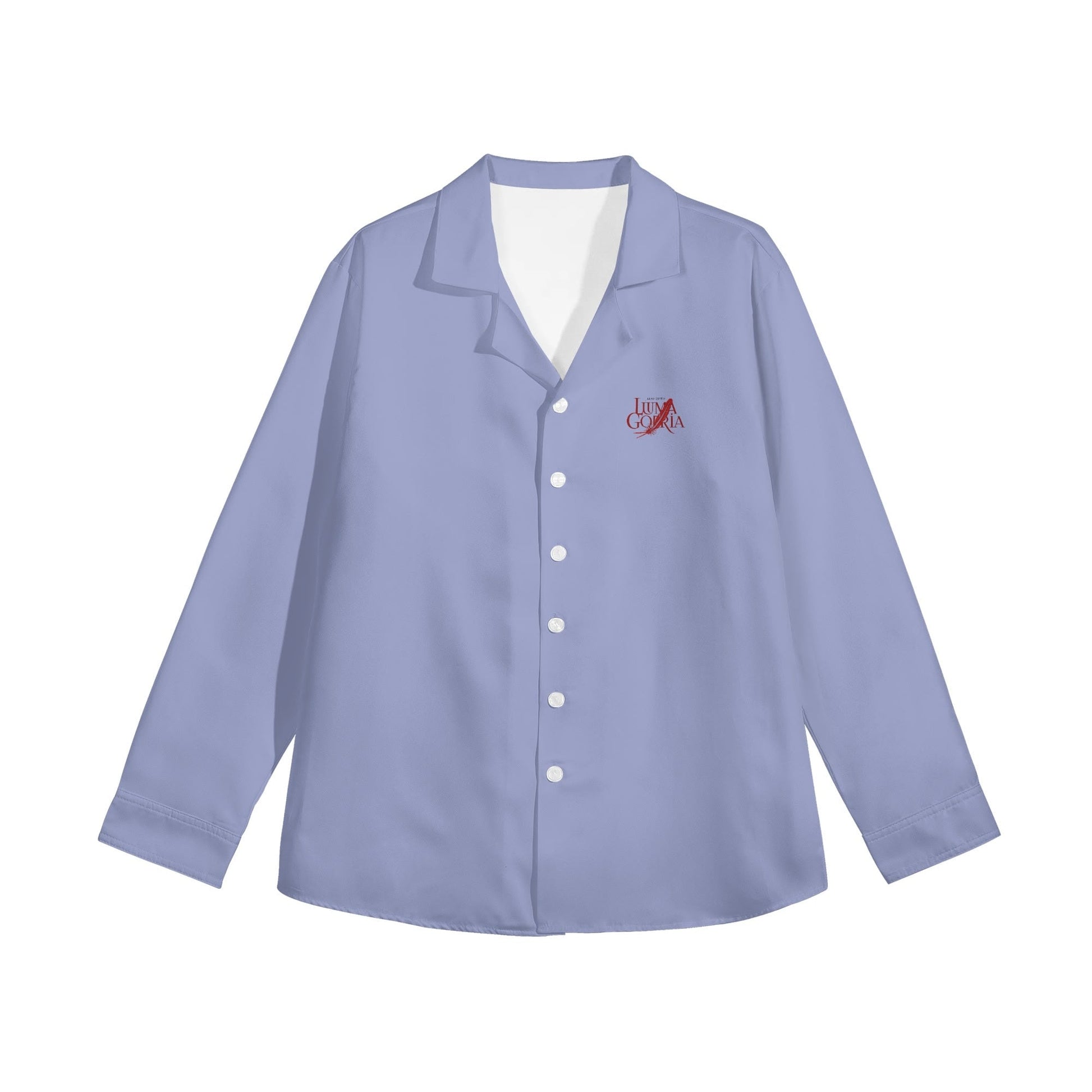Womens Casual Long Sleeve Button Down Shirt popcustoms   Luma Gorria vêtement