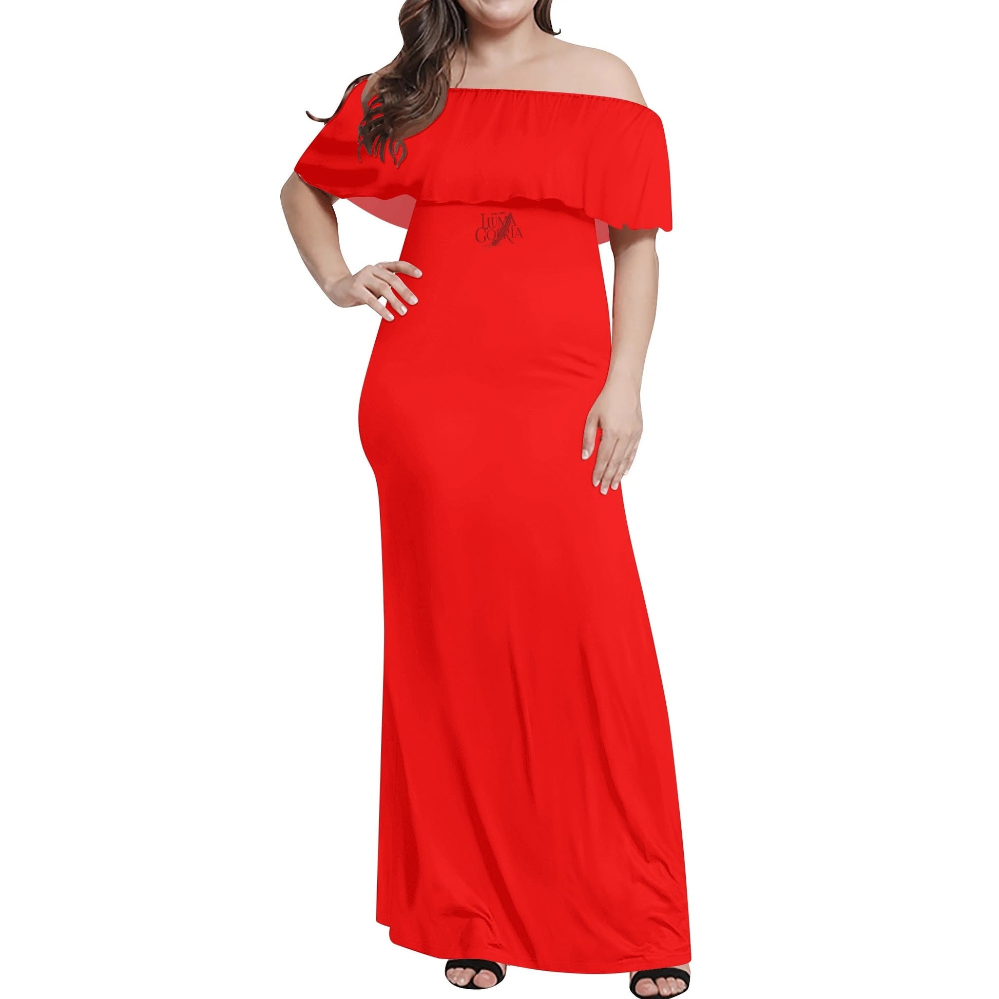 Womens Off The Shoulder Wrap Long Dress popcustoms 41.78  Luma Gorria vêtement