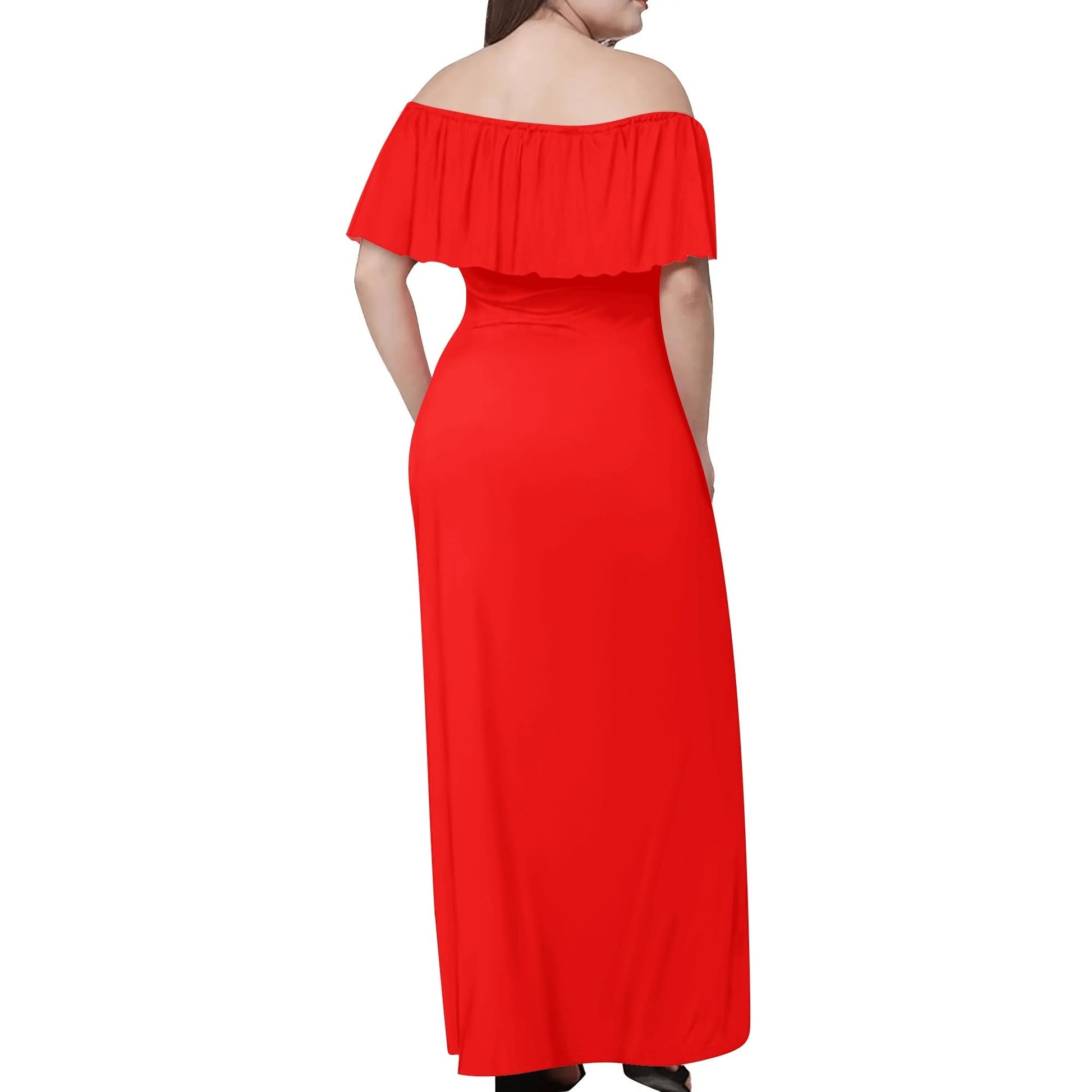 Womens Off The Shoulder Wrap Long Dress popcustoms   Luma Gorria vêtement
