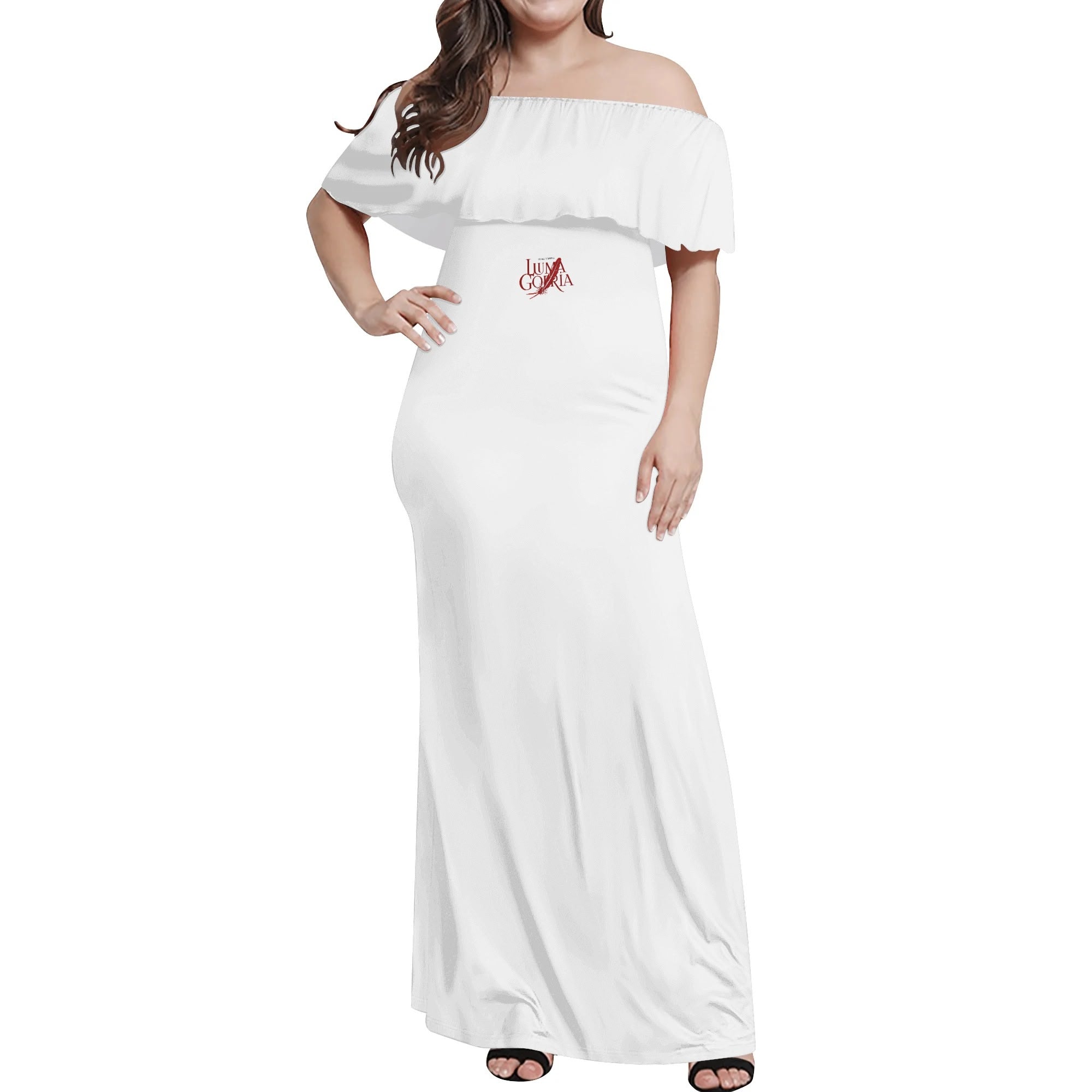 Womens Off The Shoulder Wrap Long Dress popcustoms 41.78  Luma Gorria vêtement