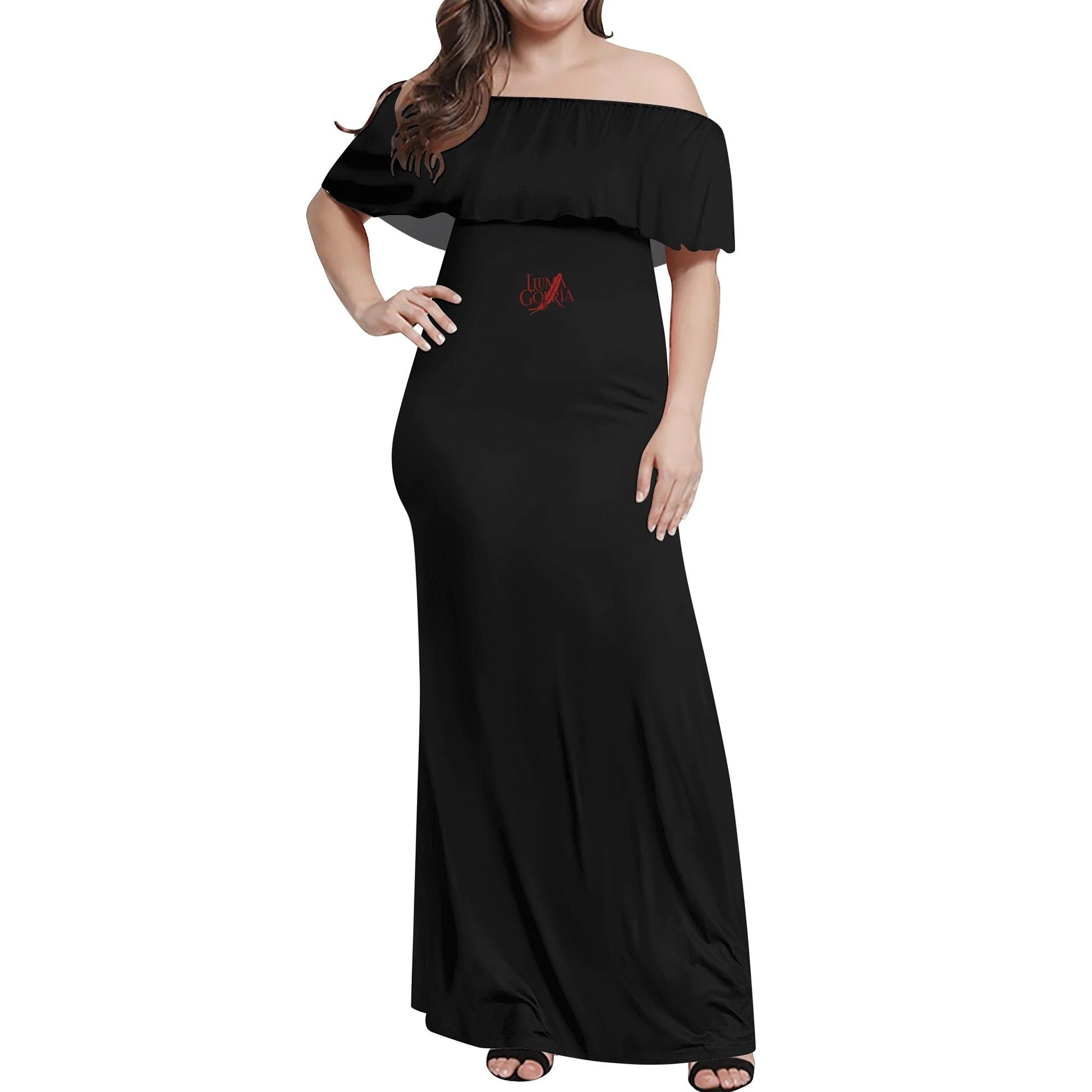 Womens Off The Shoulder Wrap Long Dress popcustoms 41.78  Luma Gorria vêtement