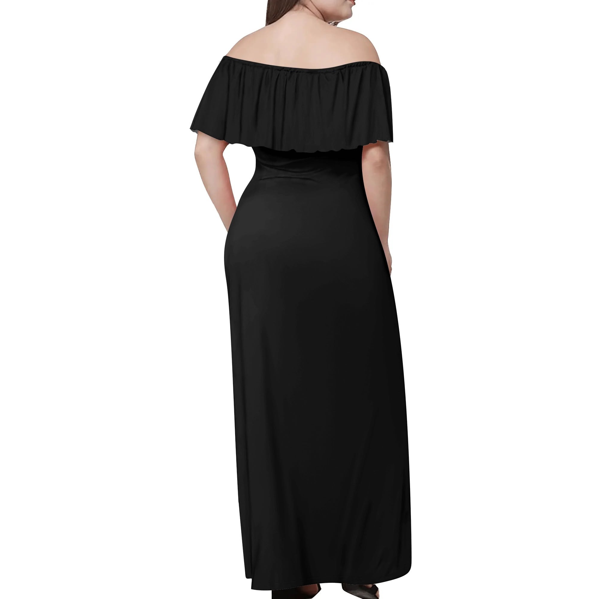 Womens Off The Shoulder Wrap Long Dress popcustoms   Luma Gorria vêtement