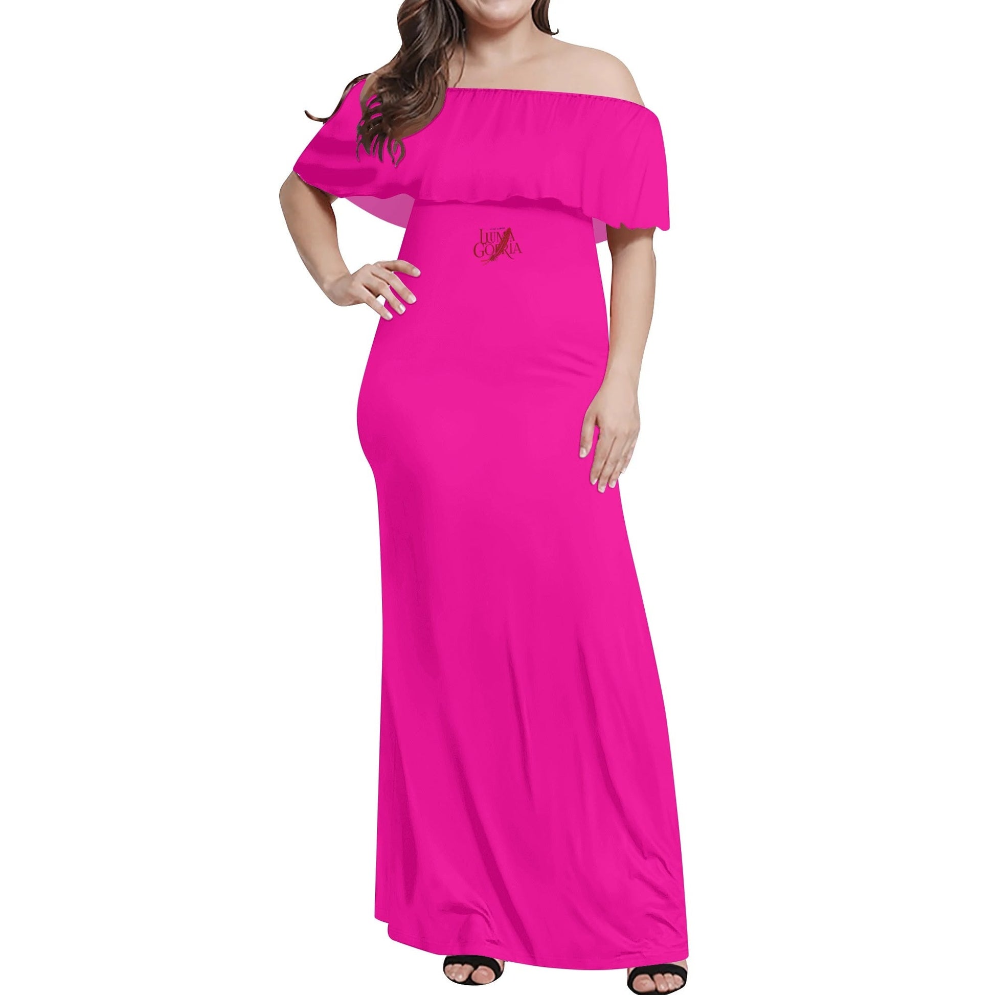 Womens Off The Shoulder Wrap Long Dress popcustoms 41.78  Luma Gorria vêtement
