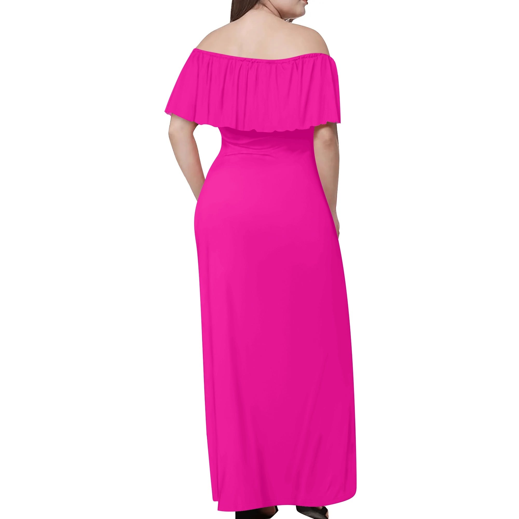 Womens Off The Shoulder Wrap Long Dress popcustoms   Luma Gorria vêtement