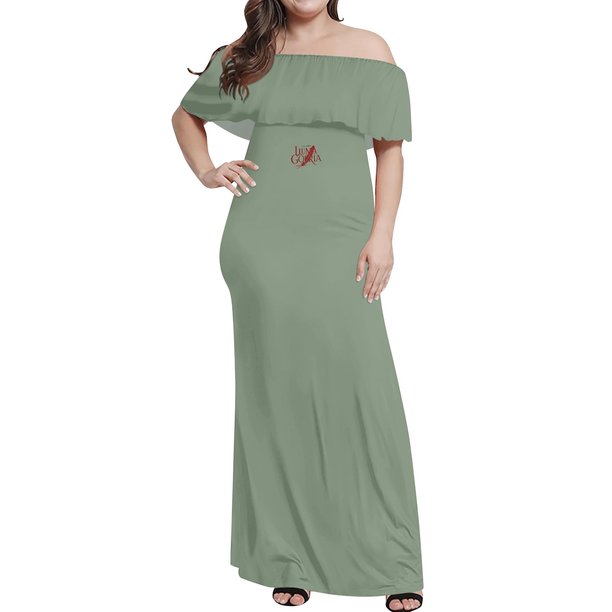 Womens Off The Shoulder Wrap Long Dress popcustoms 41.78  Luma Gorria vêtement