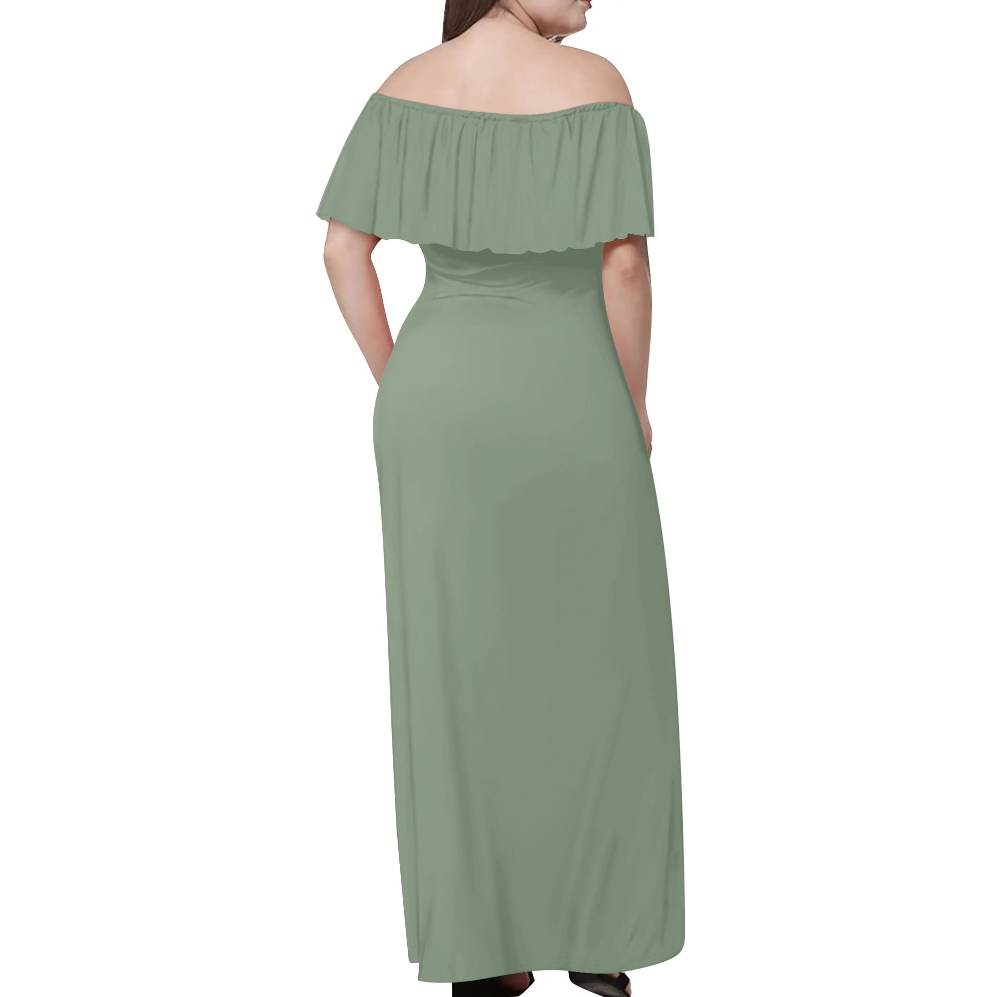 Womens Off The Shoulder Wrap Long Dress popcustoms   Luma Gorria vêtement