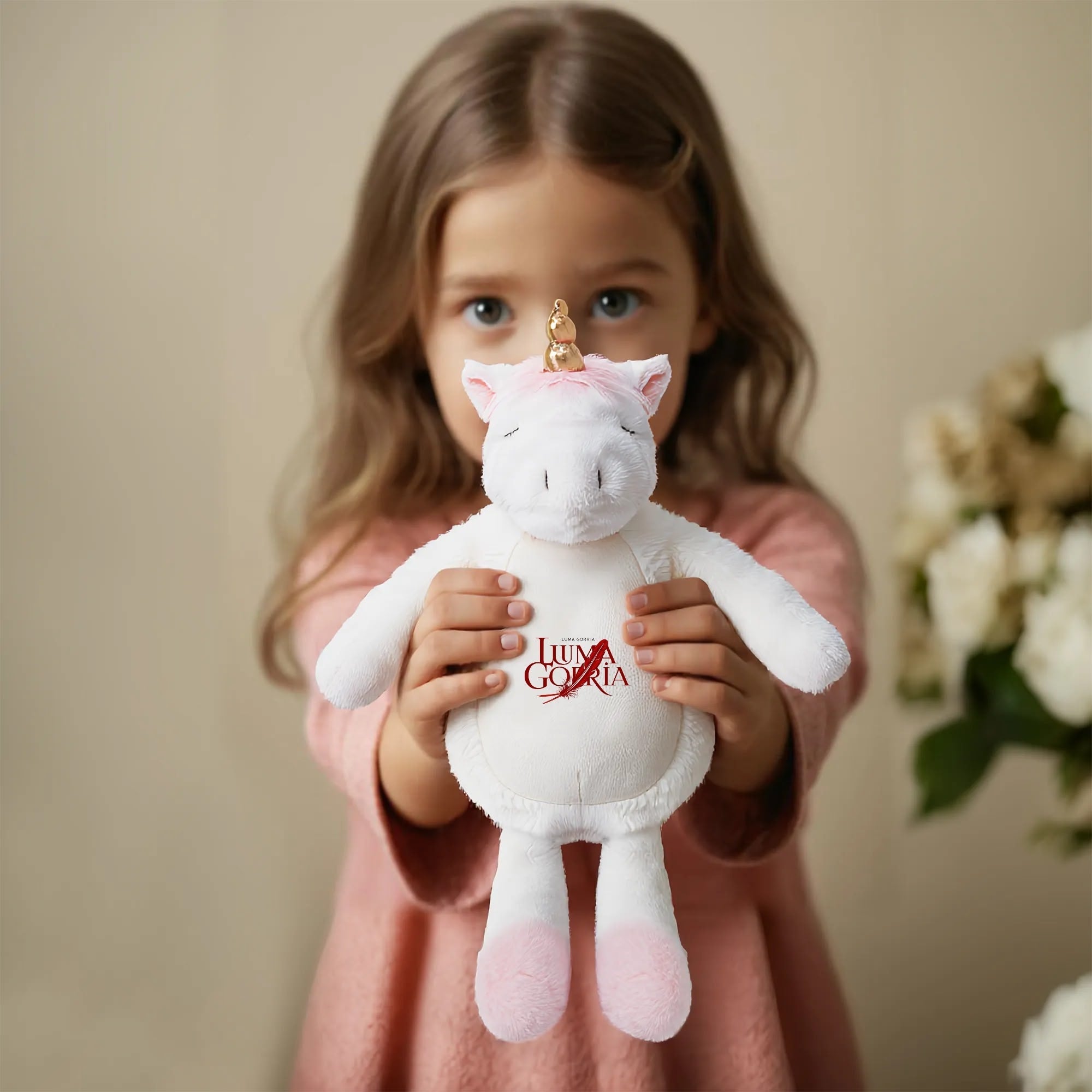 Personalized Cute Print Plush Unicorn for Birth Keepsake popcustoms 21.78  Luma Gorria vêtement