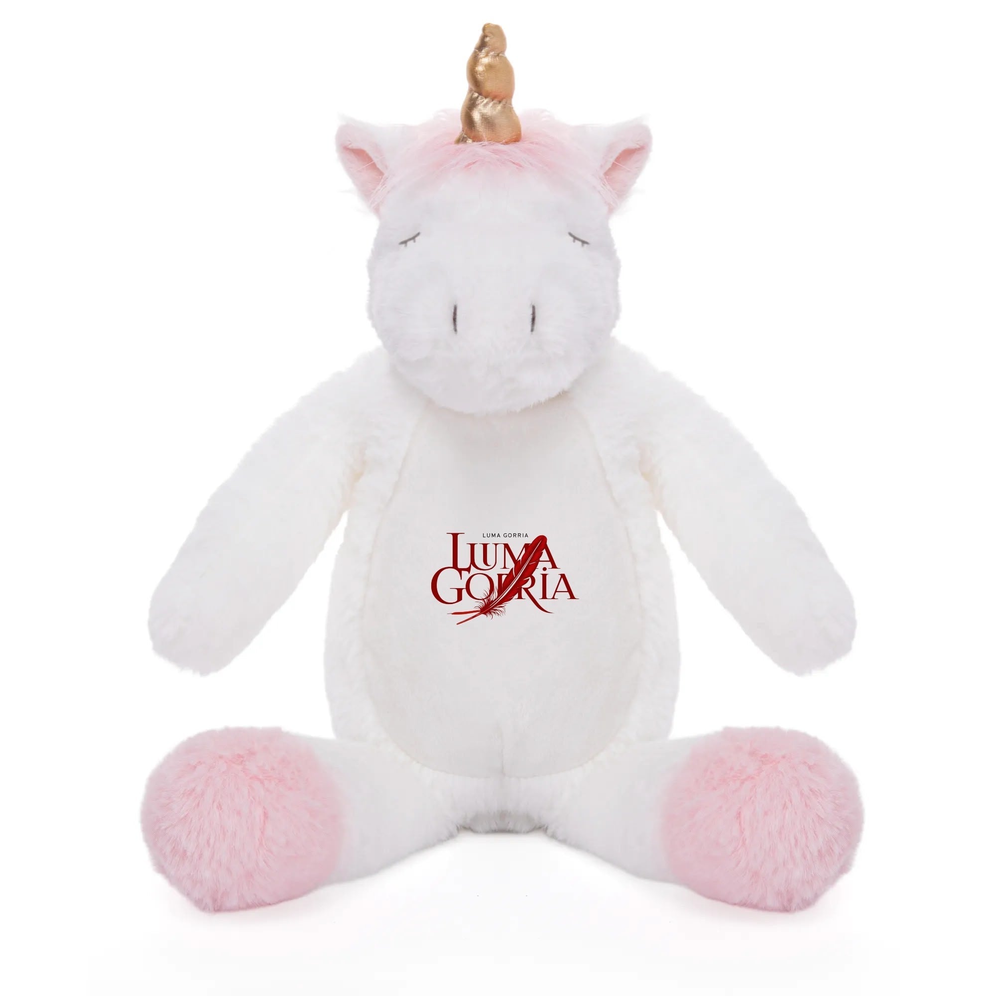 Personalized Cute Print Plush Unicorn for Birth Keepsake popcustoms   Luma Gorria vêtement