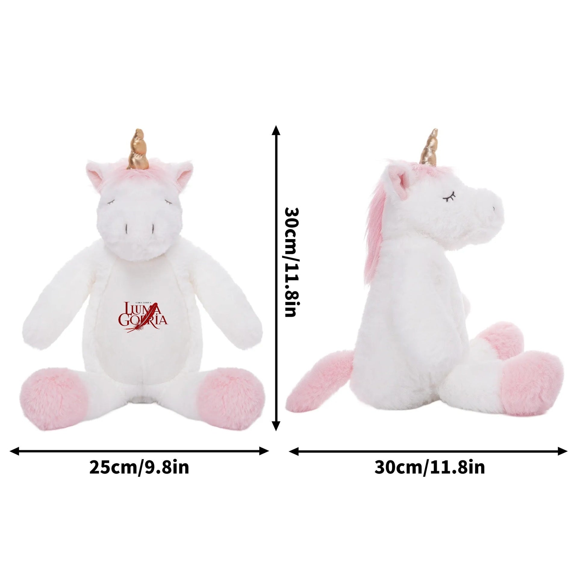 Personalized Cute Print Plush Unicorn for Birth Keepsake popcustoms   Luma Gorria vêtement