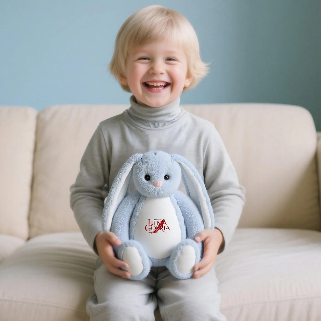 Lapin en peluche bébé – Doux, câlin et cadeau idéal enfant Luma Gorria vetement  Lapin en peluche bébé Luma Gorria vêtement