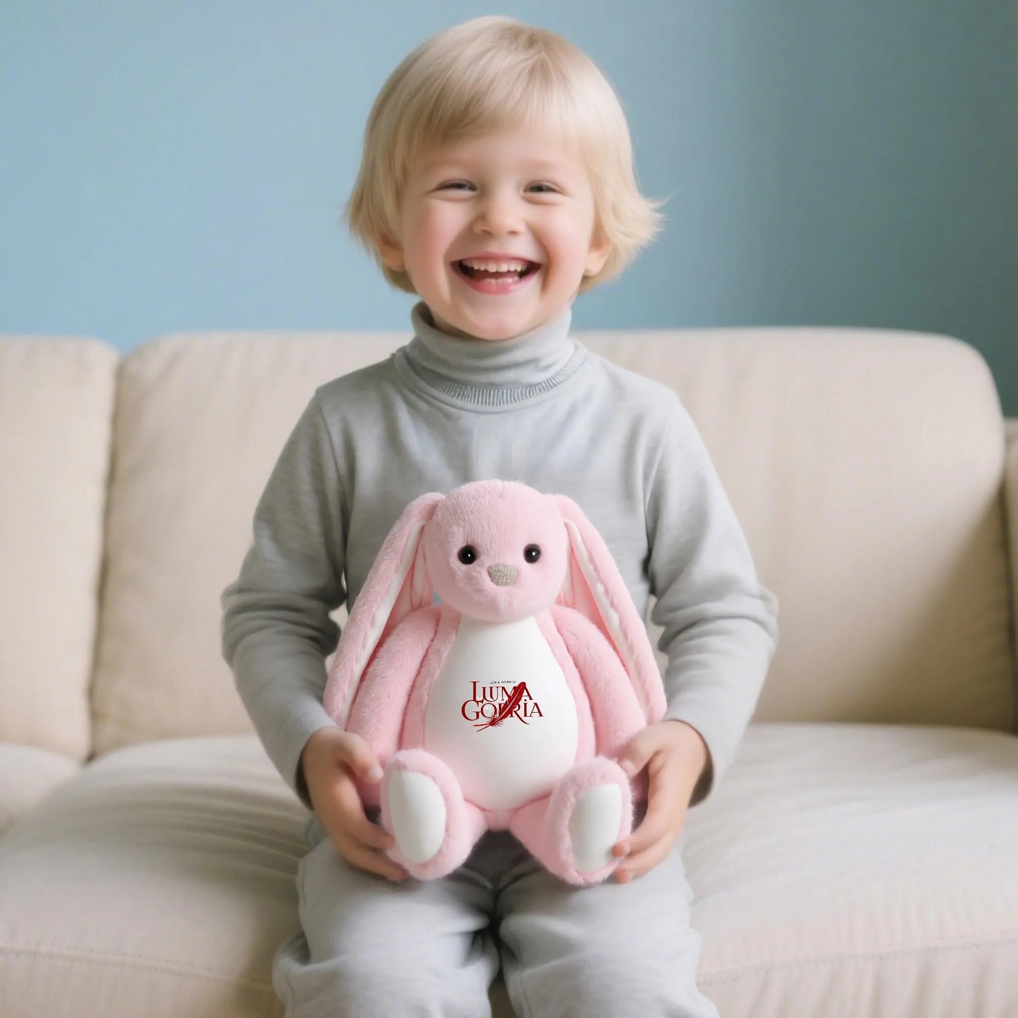 Printing Plush Stuffed Bunny Rabbit for Easter Christmas Birthday popcustoms 19.98  Luma Gorria vêtement