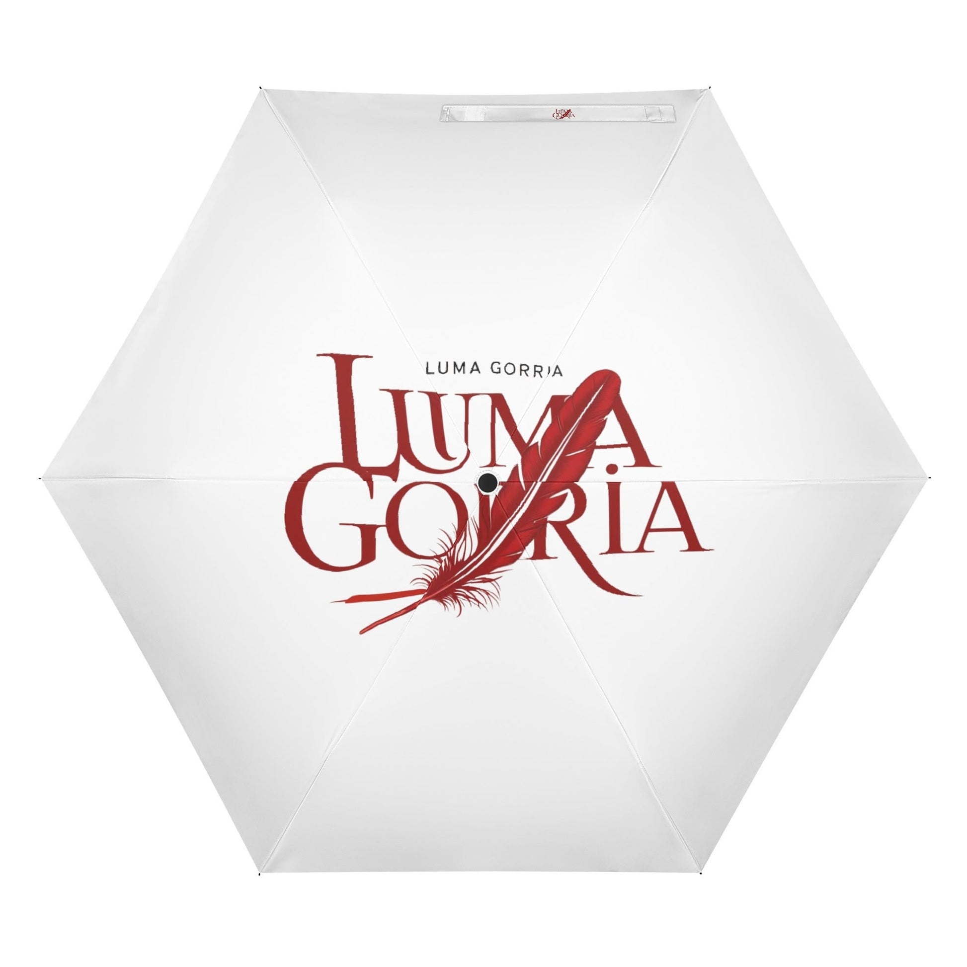 Manual Folding Umbrella Printing Outside popcustoms   Luma Gorria vêtement