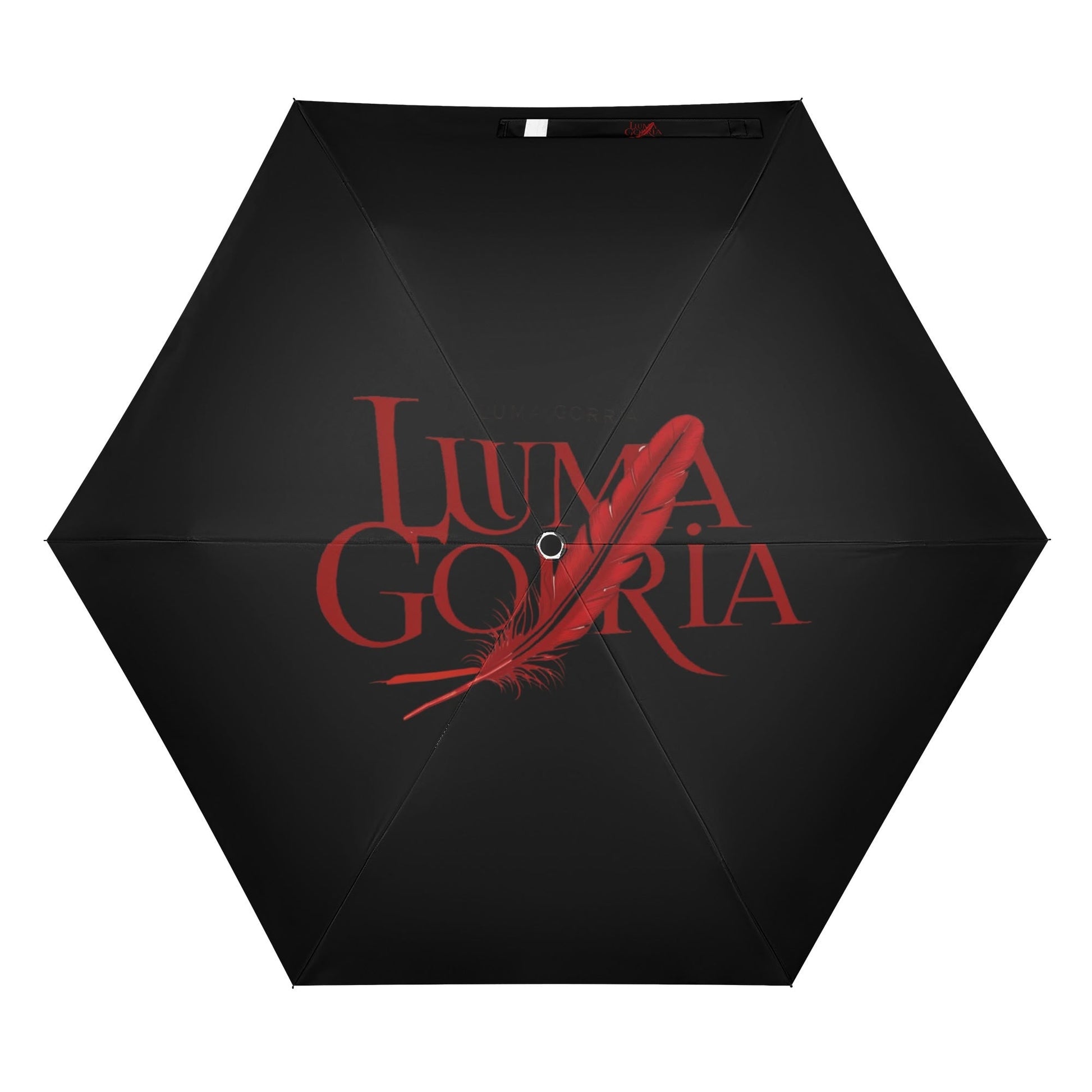 Manual Folding Umbrella Printing Outside popcustoms   Luma Gorria vêtement
