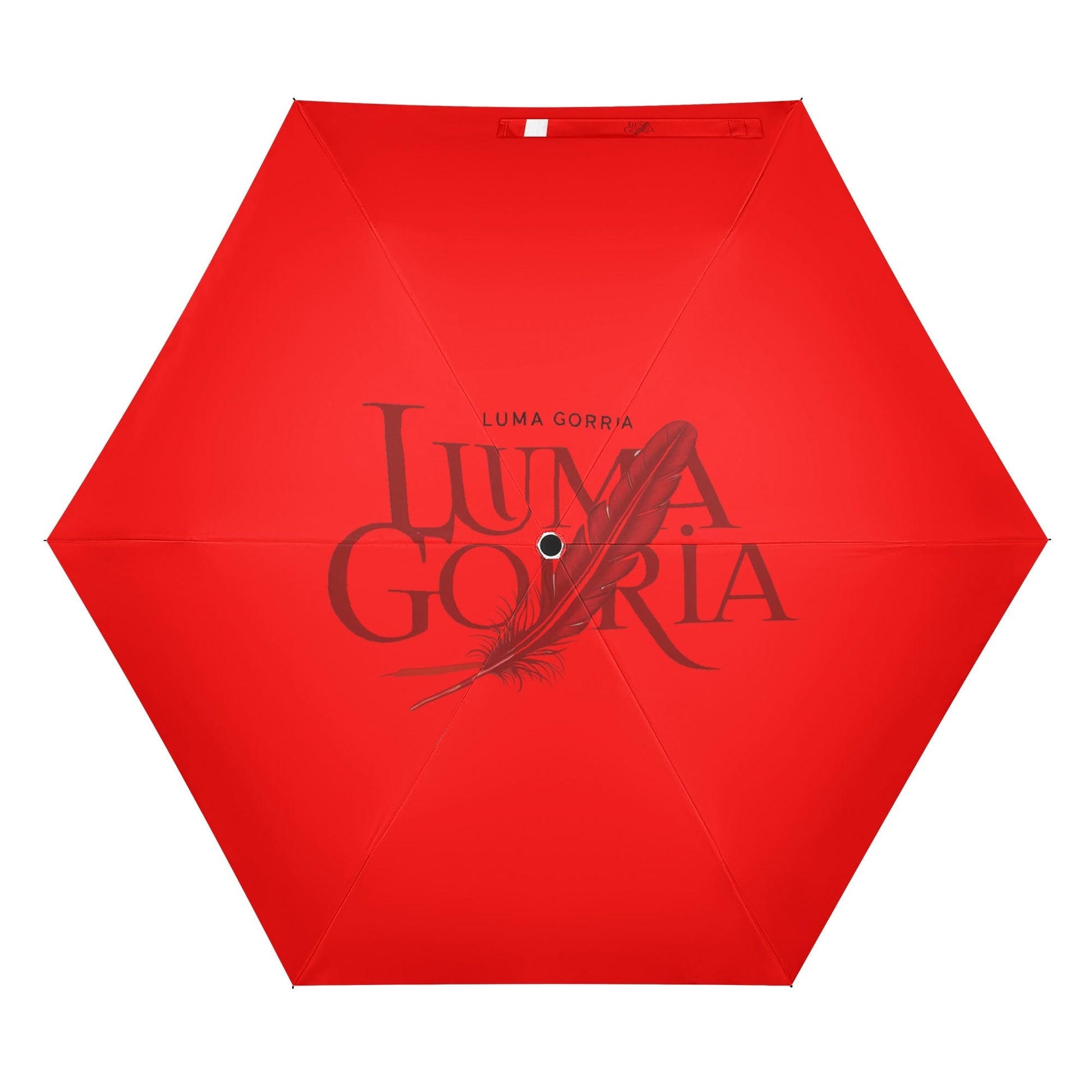 Manual Folding Umbrella Printing Outside popcustoms   Luma Gorria vêtement